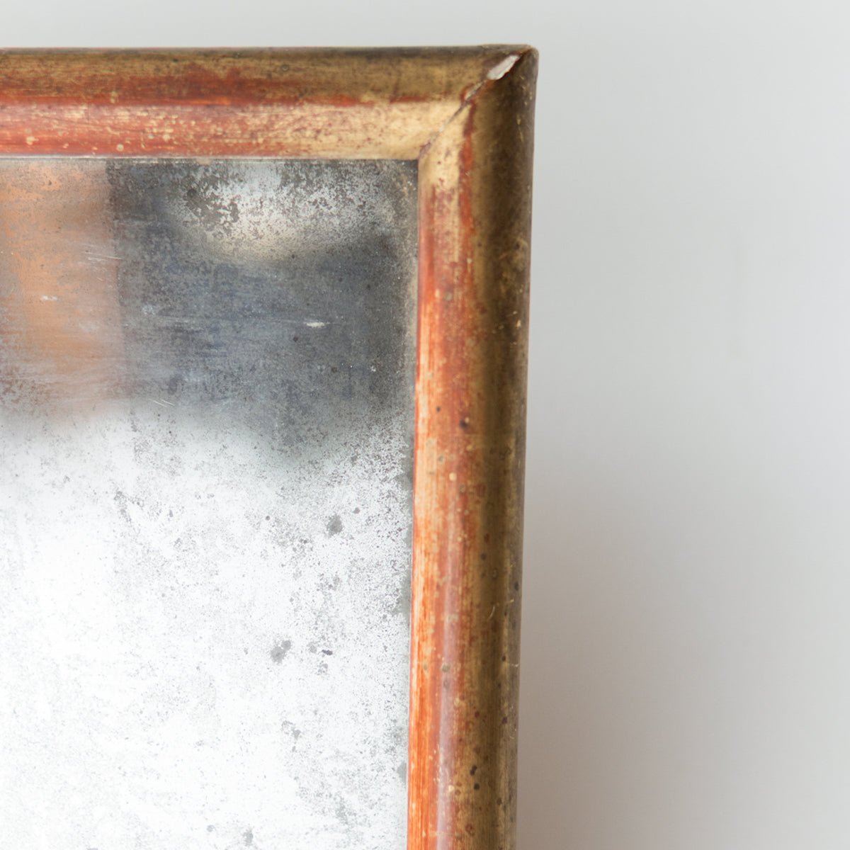 Gilded Mirror with Red Clay Bole - elsie green - decor