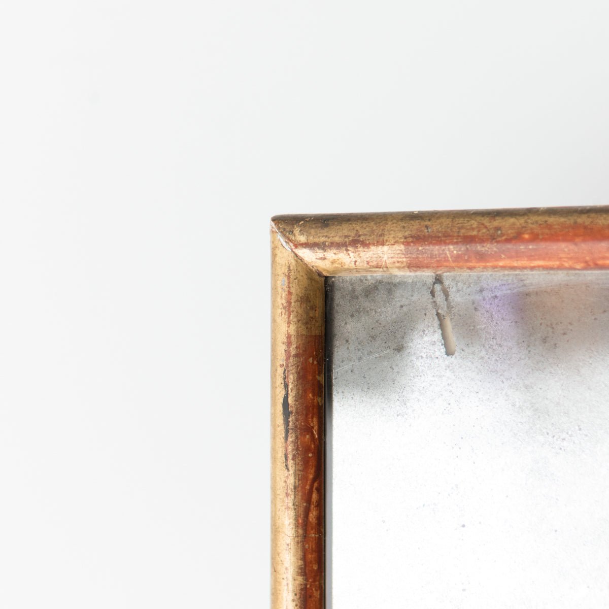 Gilded Mirror with Red Clay Bole - elsie green - decor