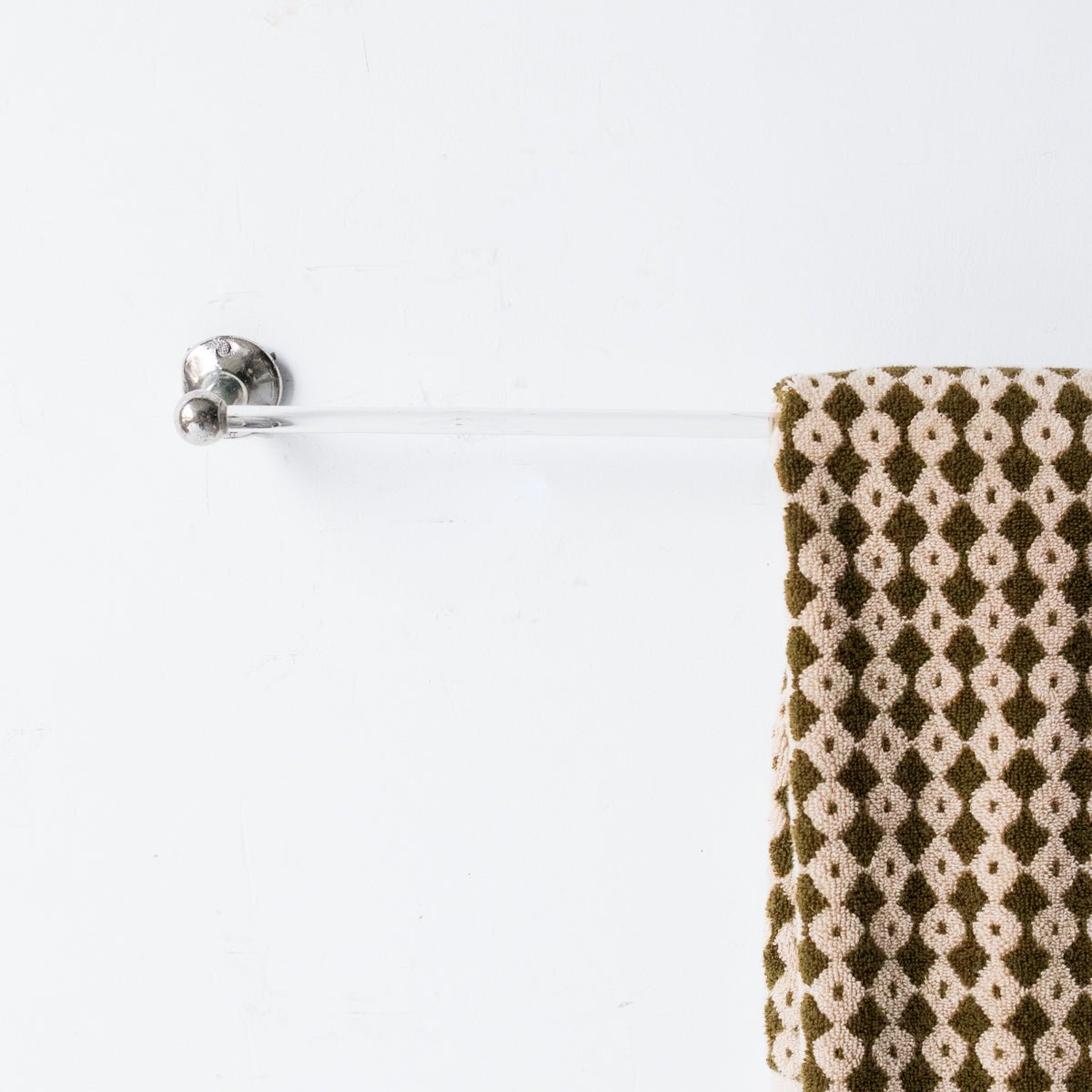 Glass Single Towel Bar - elsie green - decor