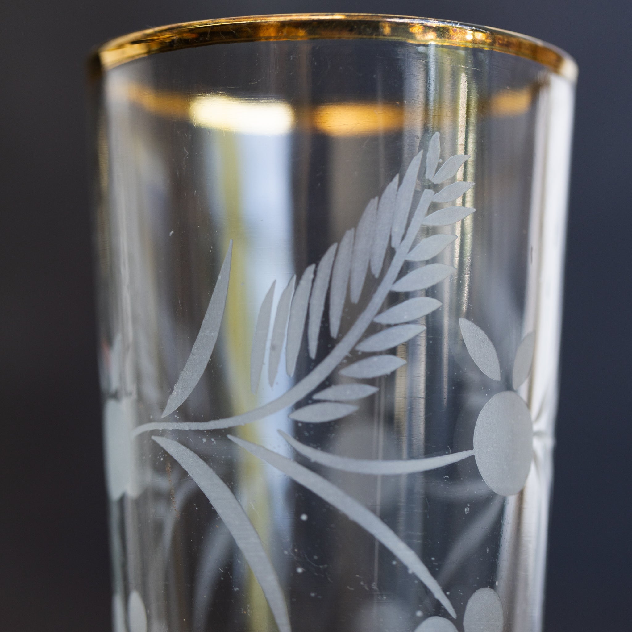 Gold Rim Tumbler Set of 4 - elsie green - the french kitchen