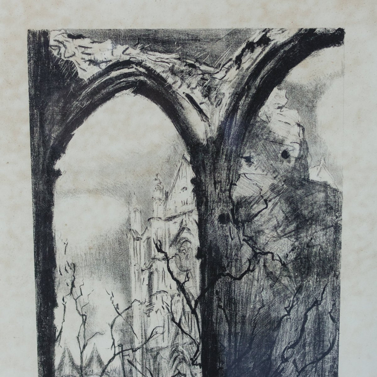 Gothic Arches Drawing - elsie green - art