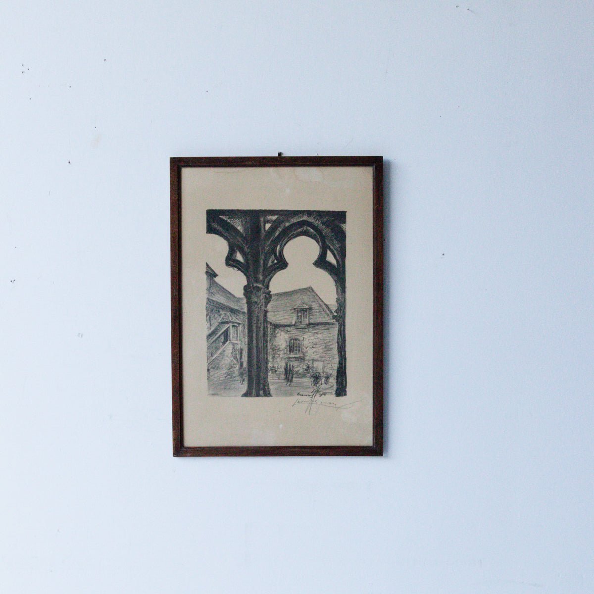 Gothic Cathedral II Drawing | Dated 1950 - elsie green - art