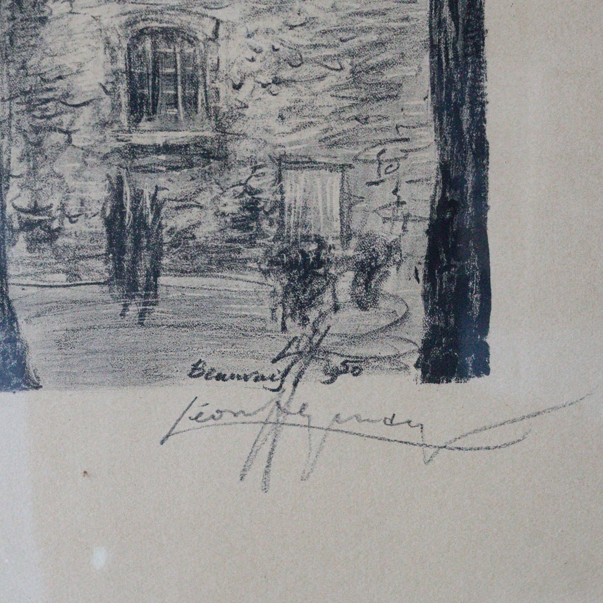 Gothic Cathedral II Drawing | Dated 1950 - elsie green - art