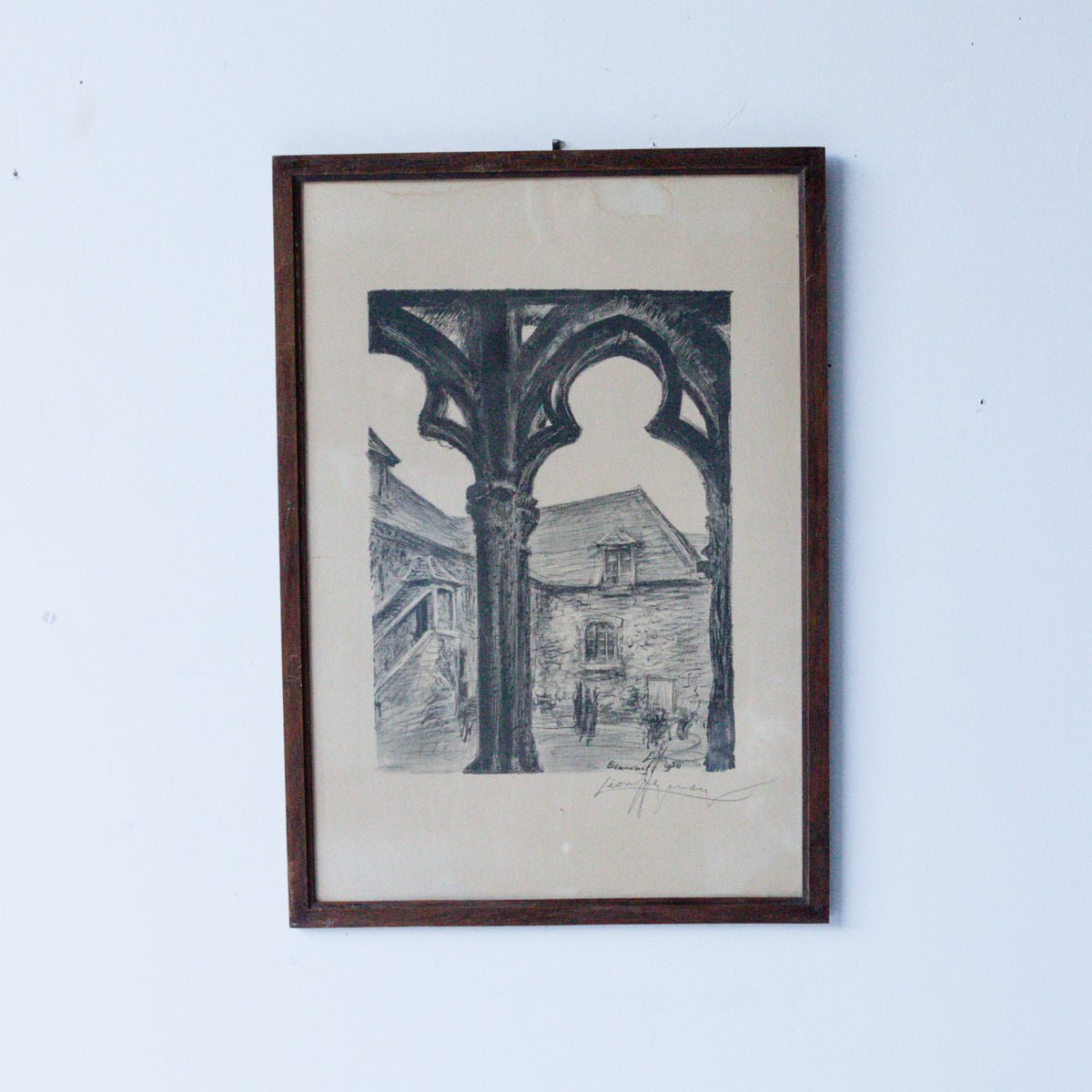 Gothic Cathedral II Drawing | Dated 1950 - elsie green - art