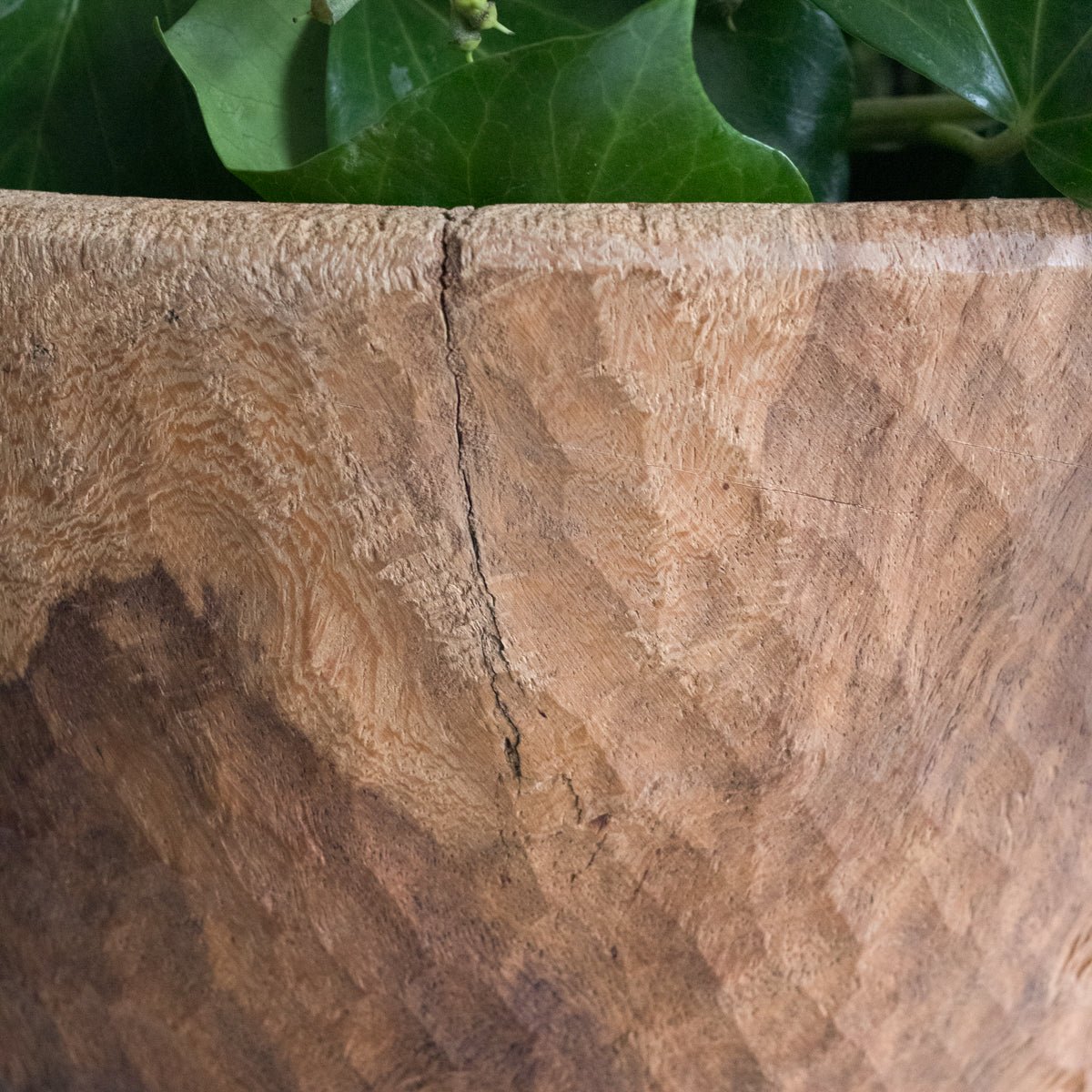 Grande Carved Wood Urn - elsie green - decor