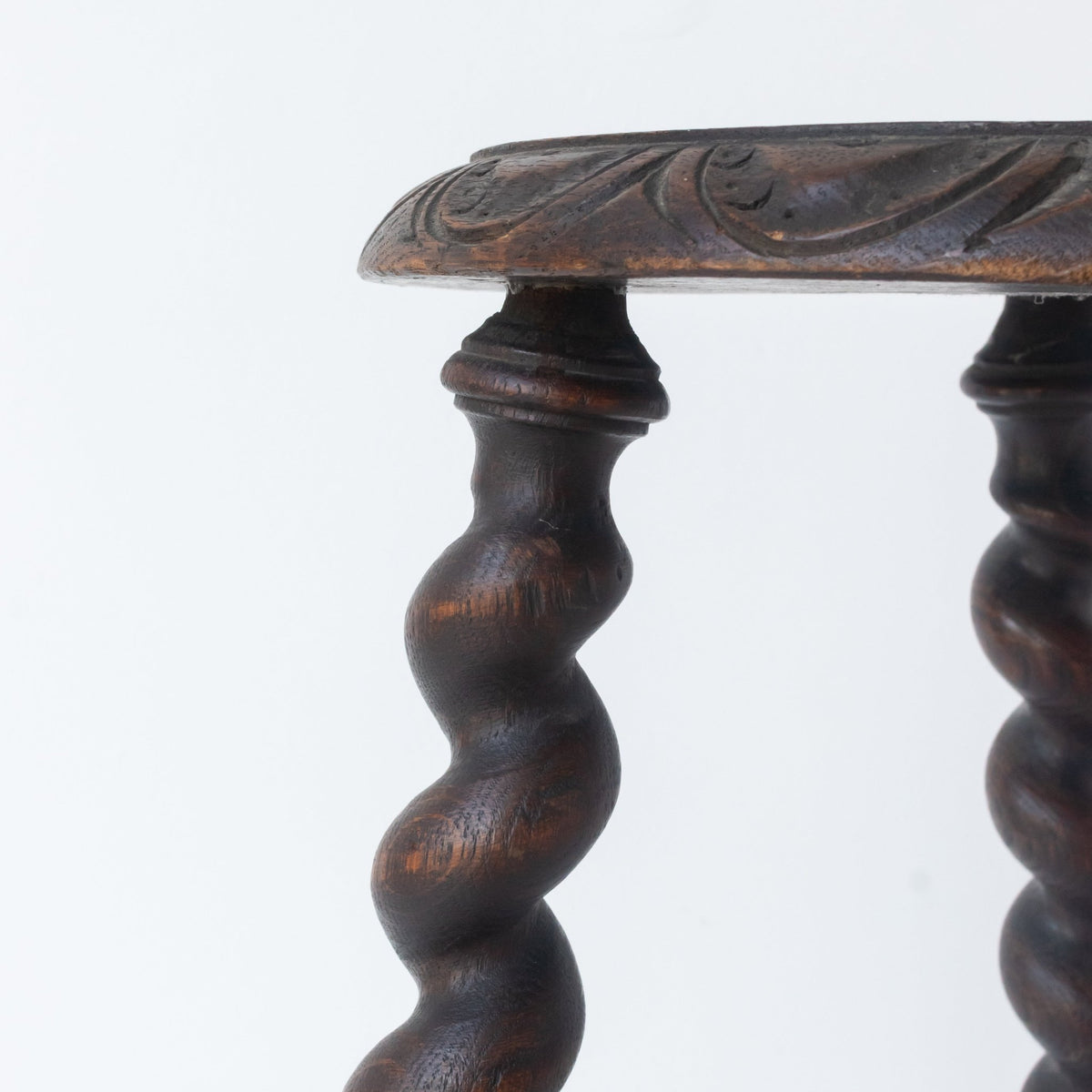 Hand Carved Spindle Stool - elsie green - furniture