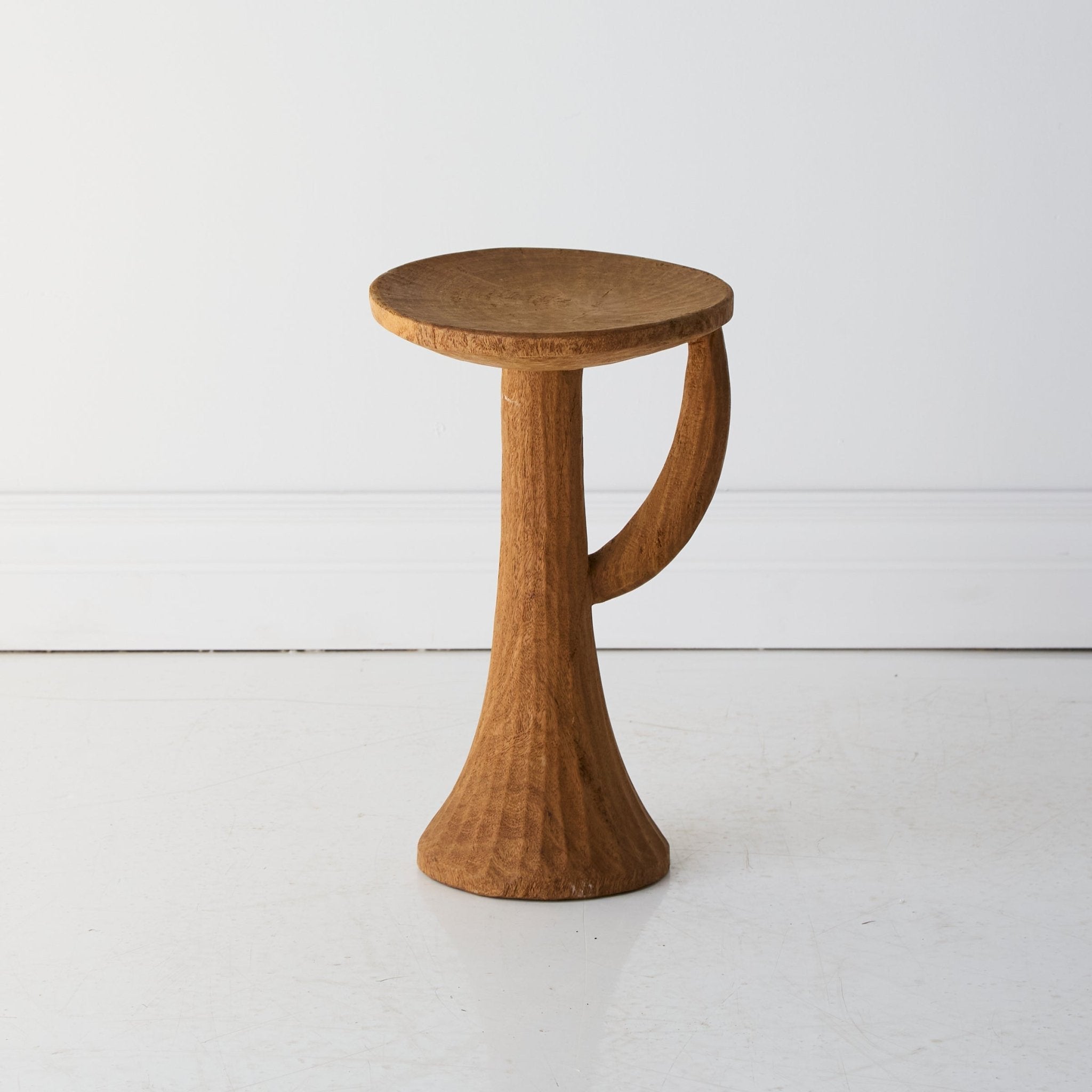 Hand Carved Stool - elsie green - furniture