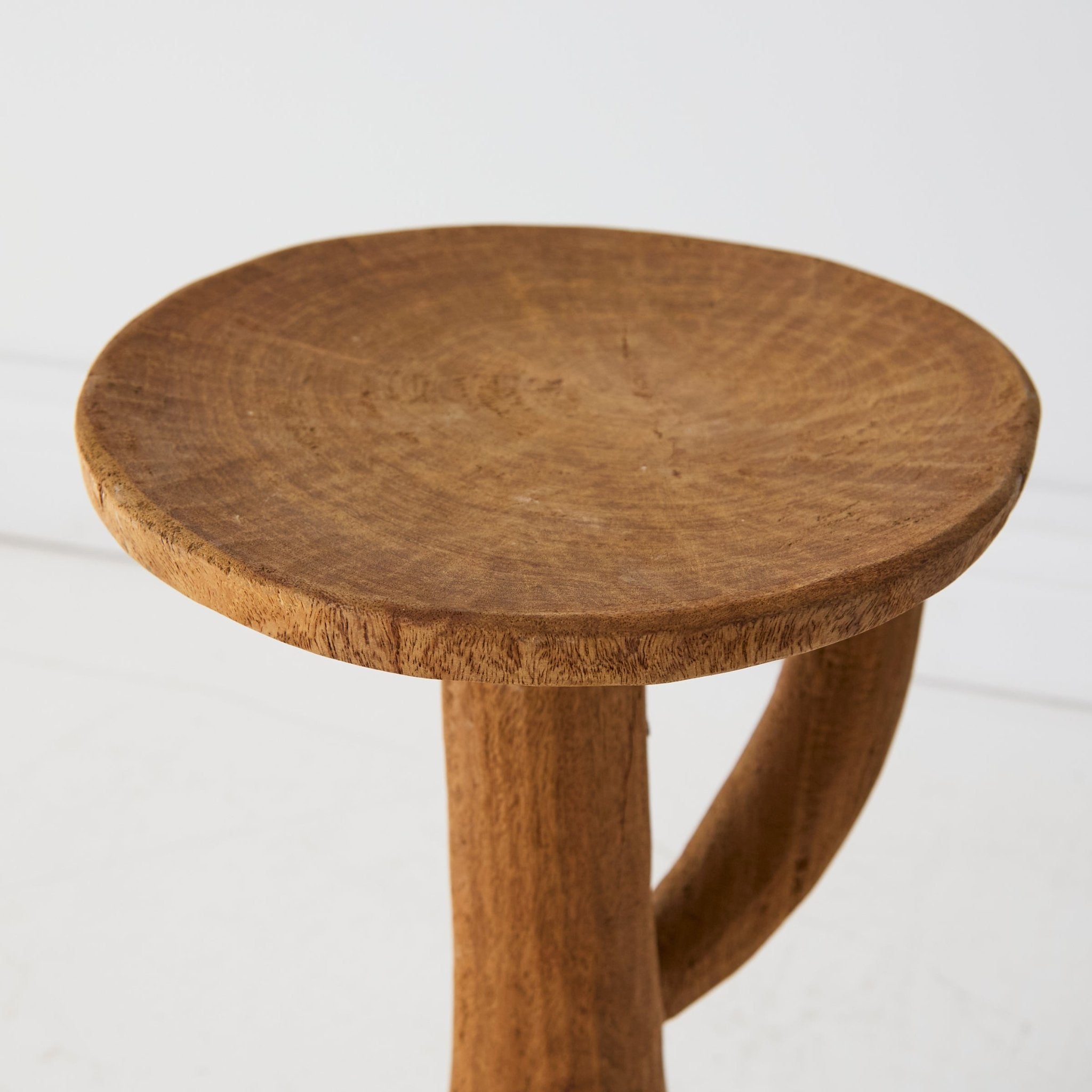 Hand Carved Stool - elsie green - furniture