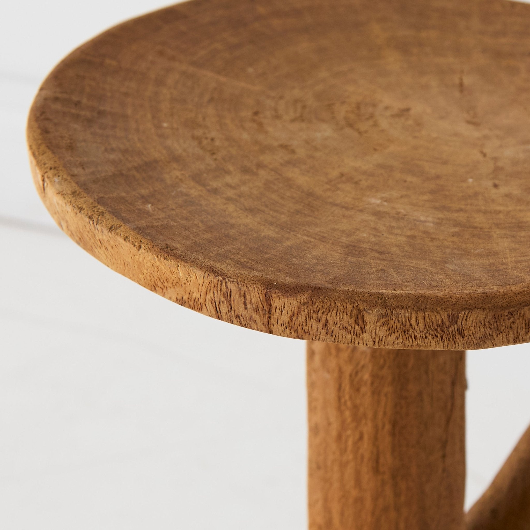 Hand Carved Stool - elsie green - furniture