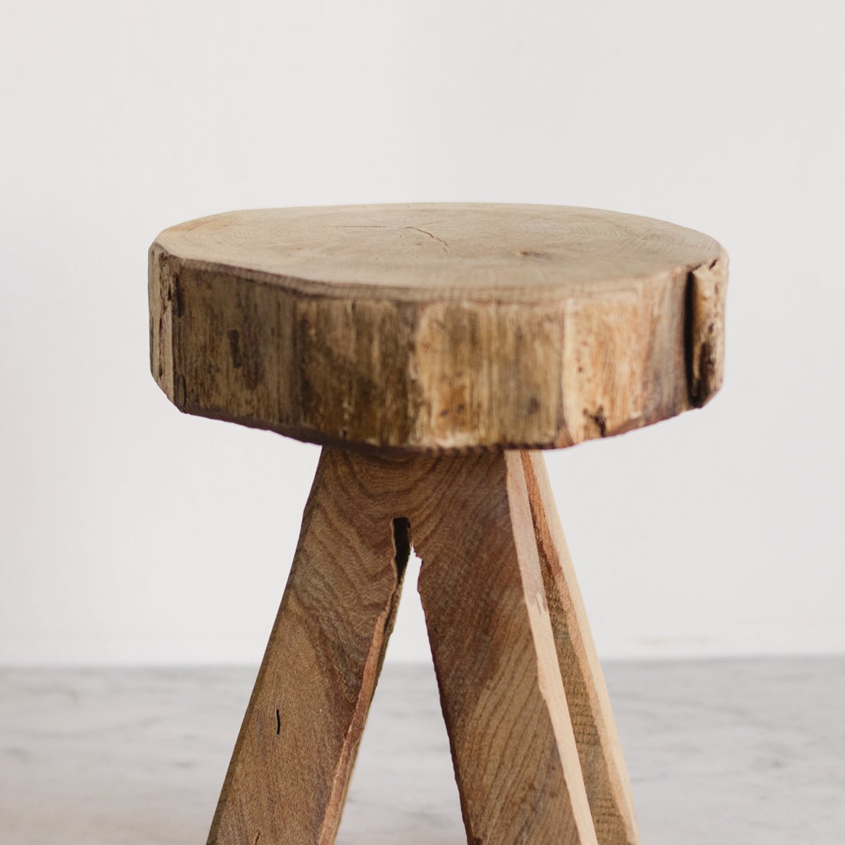 Hand Carved Stool - elsie green - Furniture