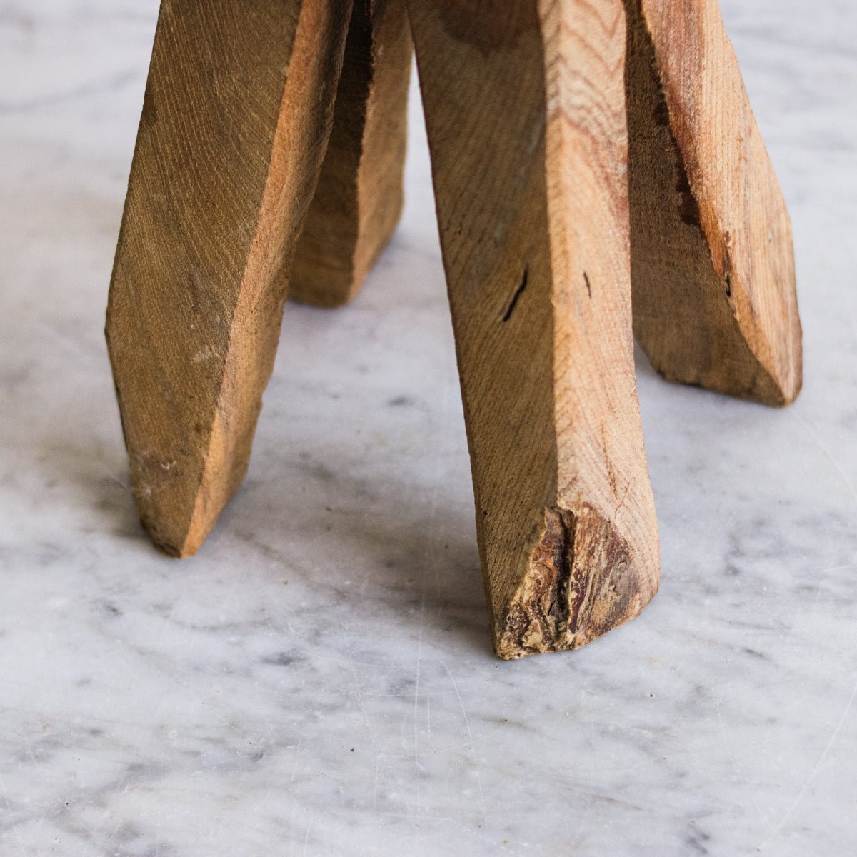 Hand Carved Stool - elsie green - Furniture