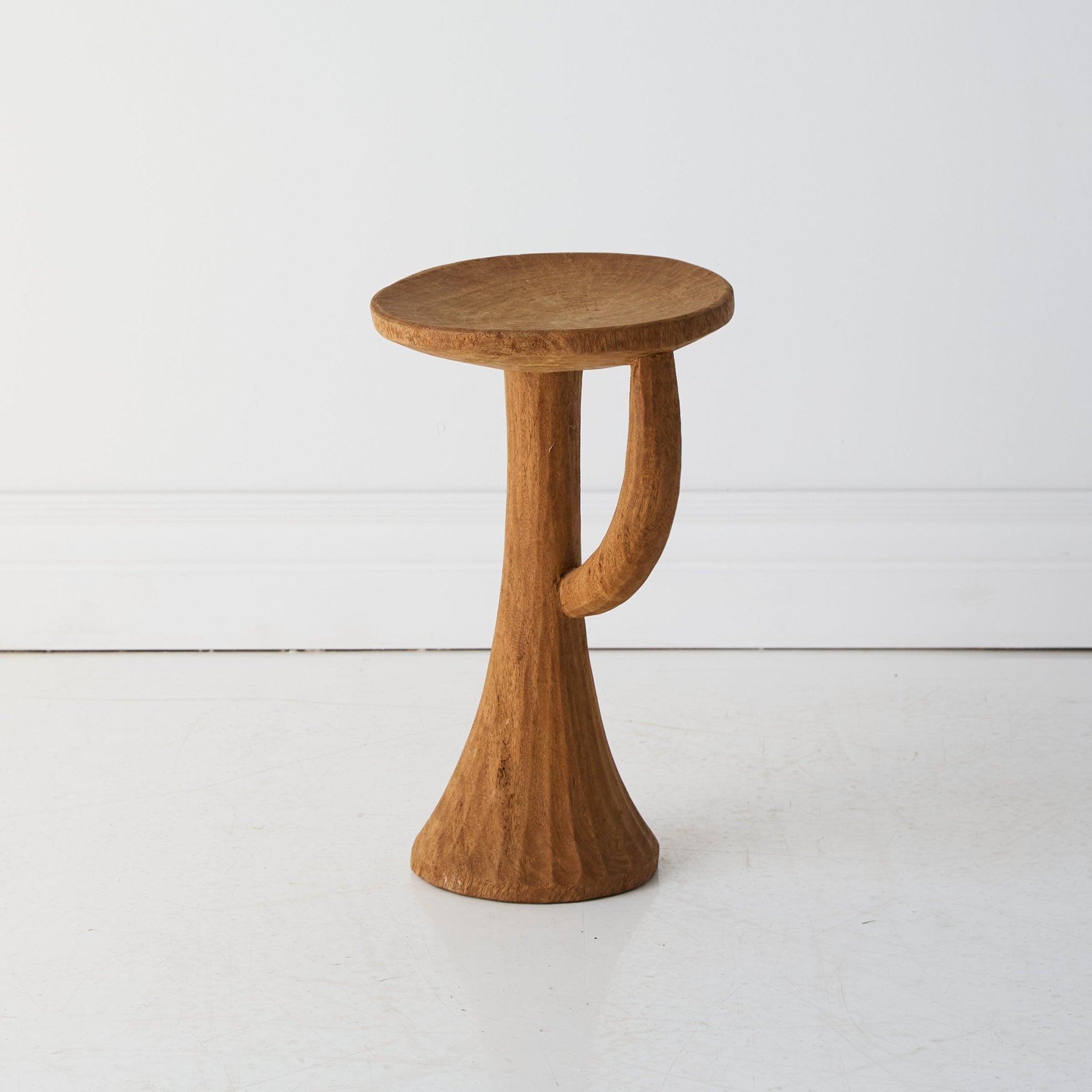 Hand Carved Stool - elsie green - furniture