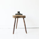 Hand Carved Tripod Stool - elsie green - furniture