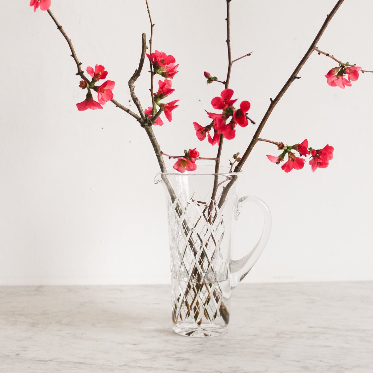 Hand Cut Crystal Pitcher - elsie green - The French Kitchen