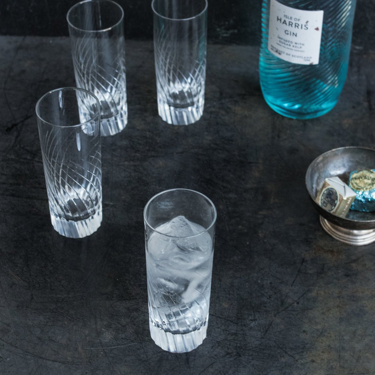 Hand Cut Crystal Shot Glass Set Of 4 - elsie green - The French Kitchen