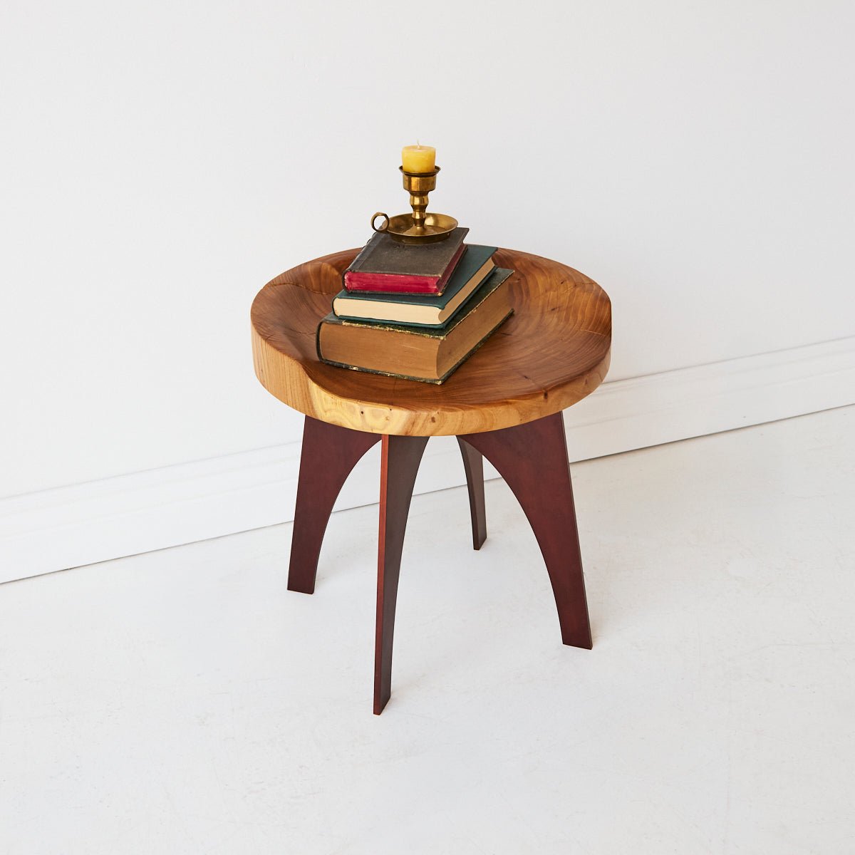 Hand Made Elm Side Table - elsie green - furniture