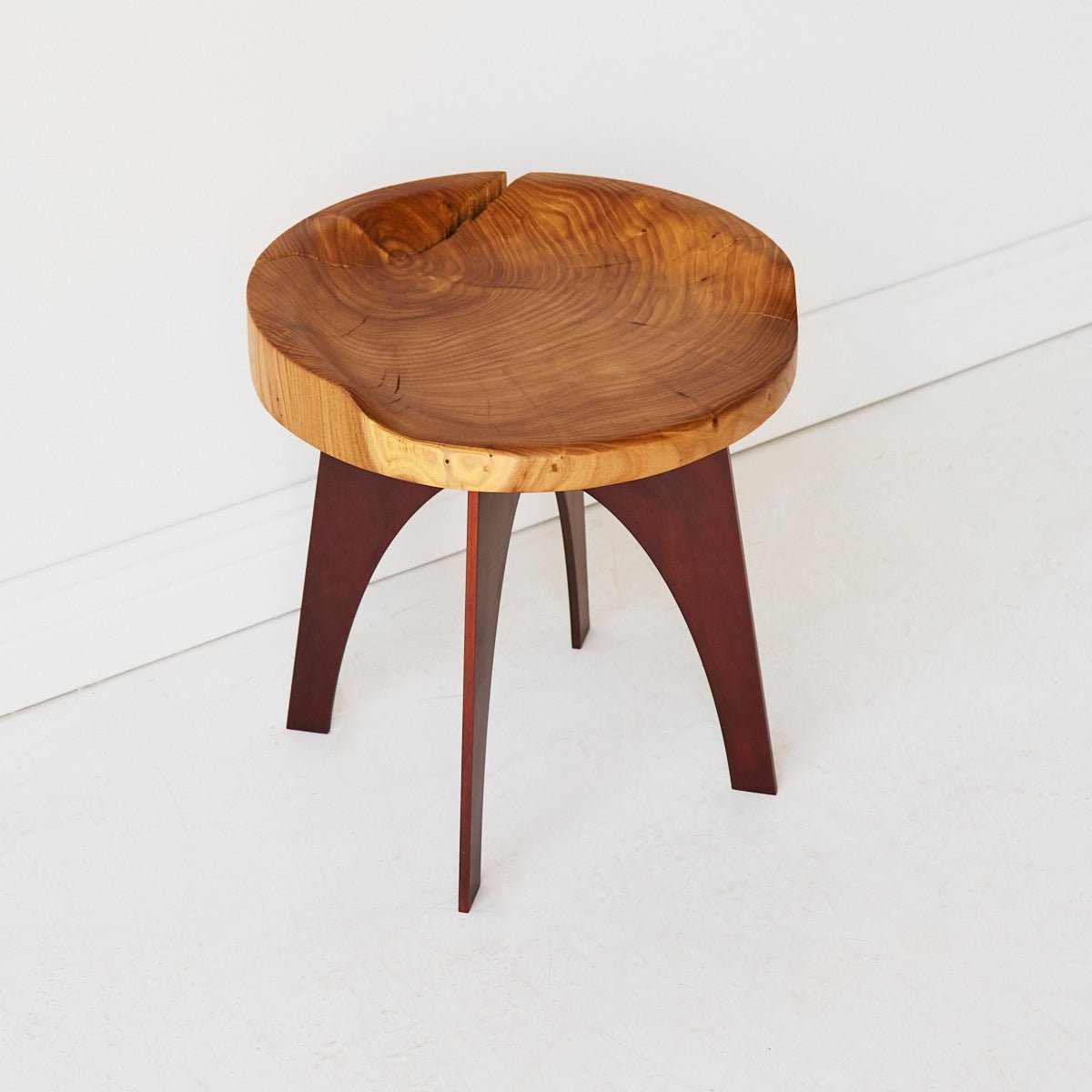 Hand Made Elm Side Table - elsie green - furniture