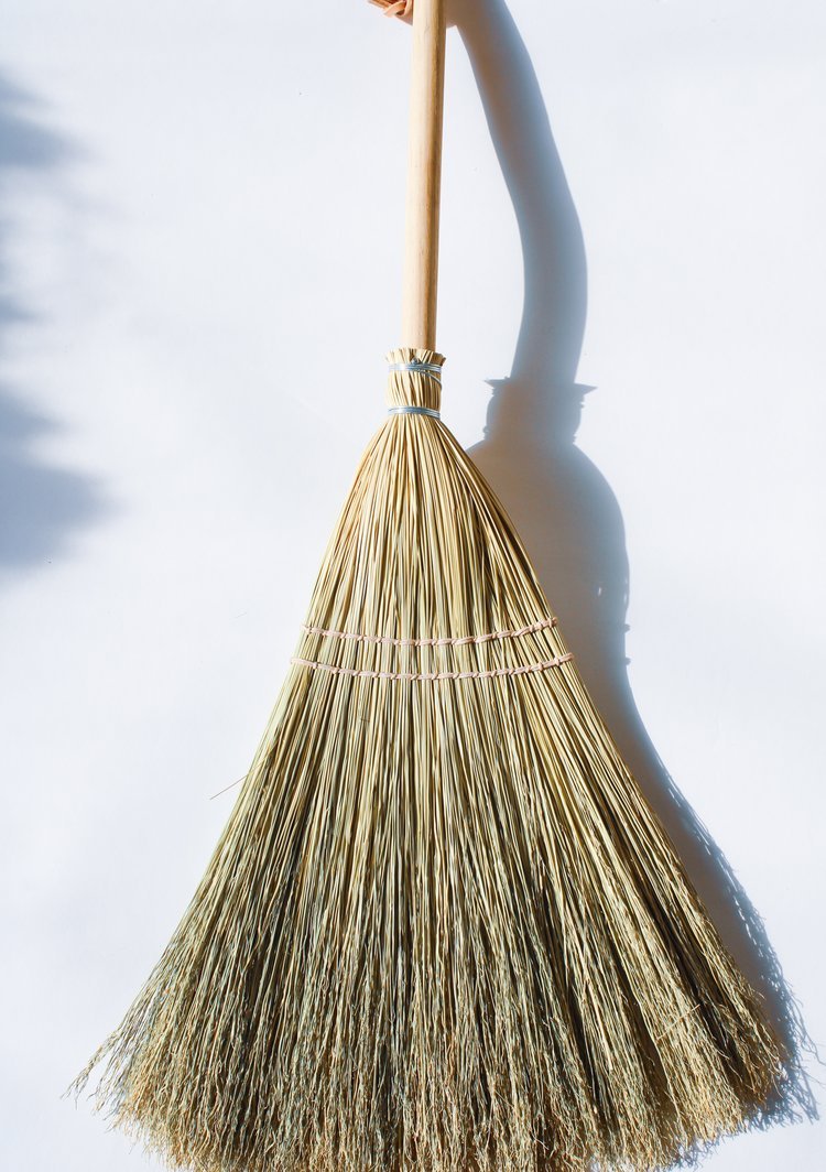 Hand Made Farmhouse Broom - elsie green - decor