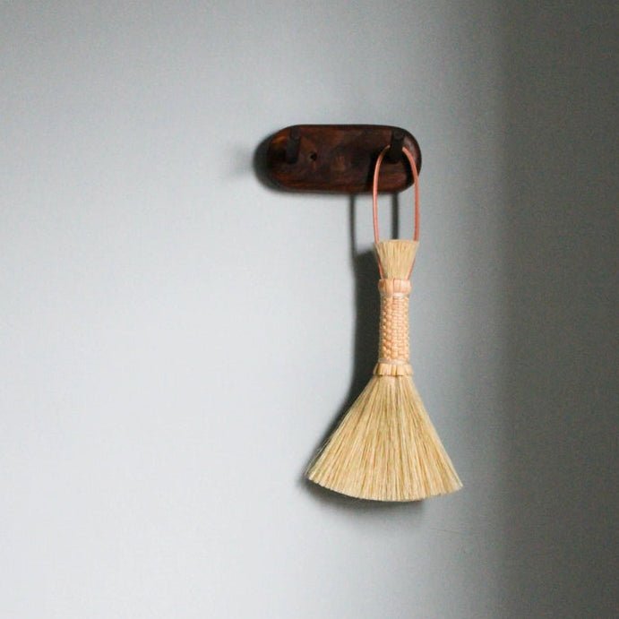 Hand Made Leather Dustpan and Whisk - elsie green - decor