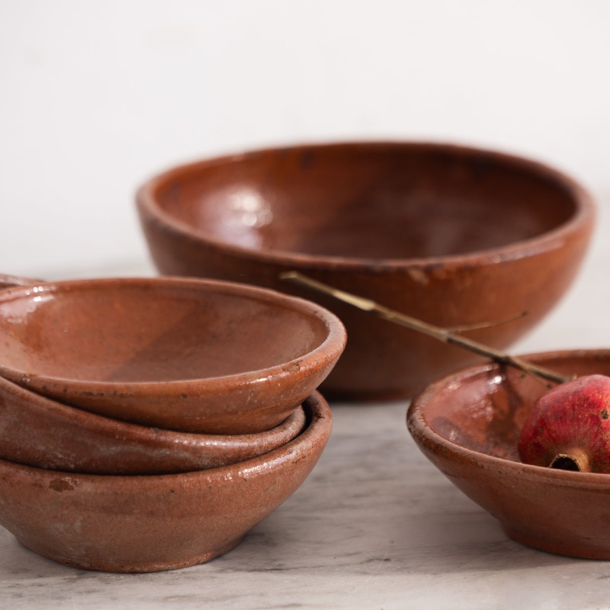 Hand Made Stoneware Bowl Set of 5 - elsie green - the french kitchen