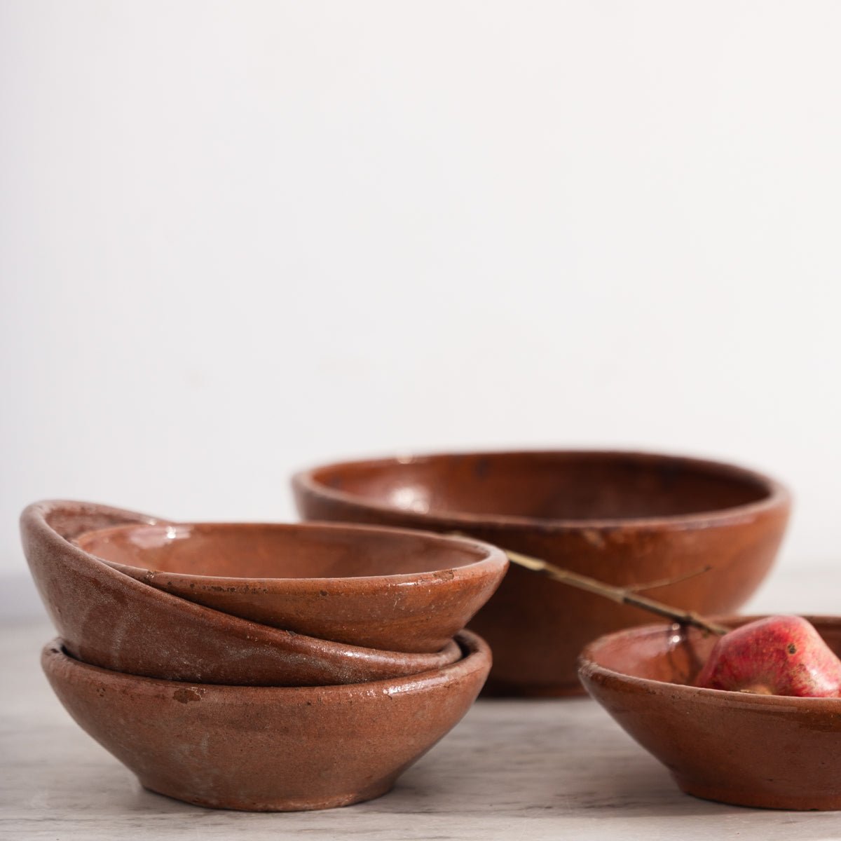 Hand Made Stoneware Bowl Set of 5 - elsie green - the french kitchen