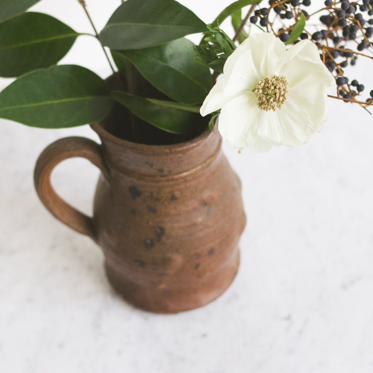Hand Made Stoneware Pitcher - elsie green - the french kitchen