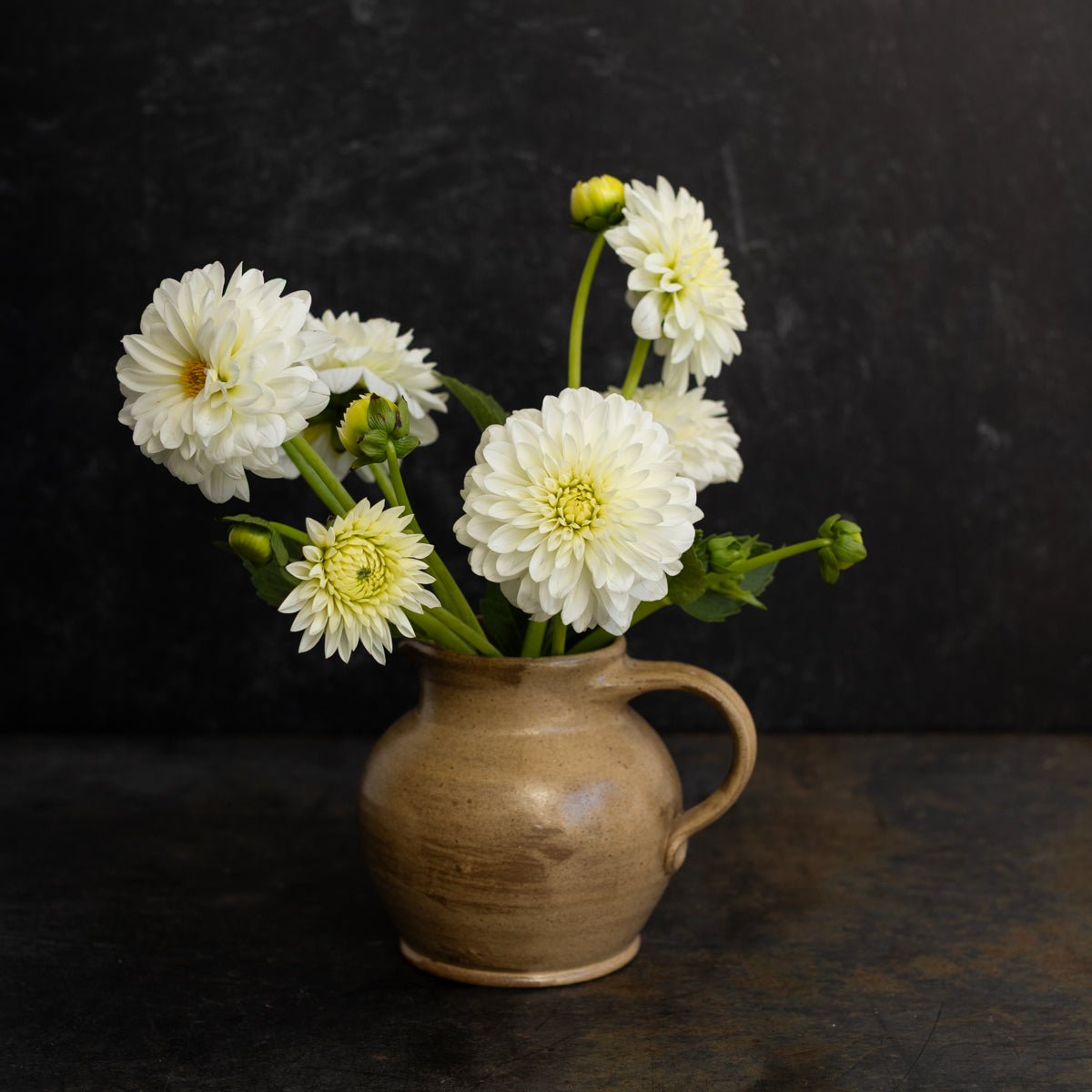 Hand Painted Stoneware Pitcher - elsie green - The French Kitchen