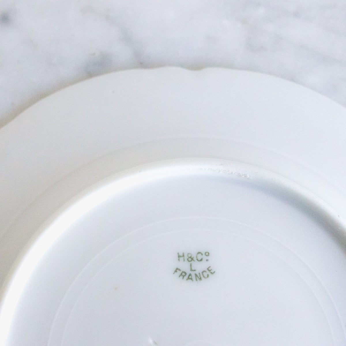 Haviland Porcelain Plate with Pair of Silver Spreaders - elsie green - the french kitchen