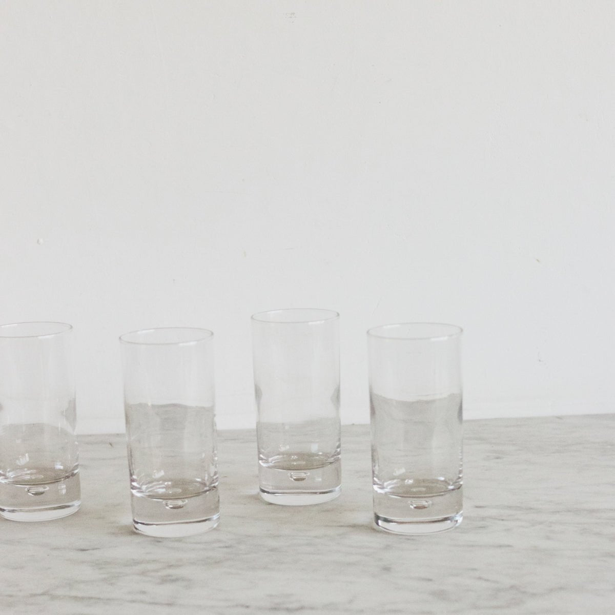 Heavy Sham Bar Glass Set of 4 - elsie green - the french kitchen