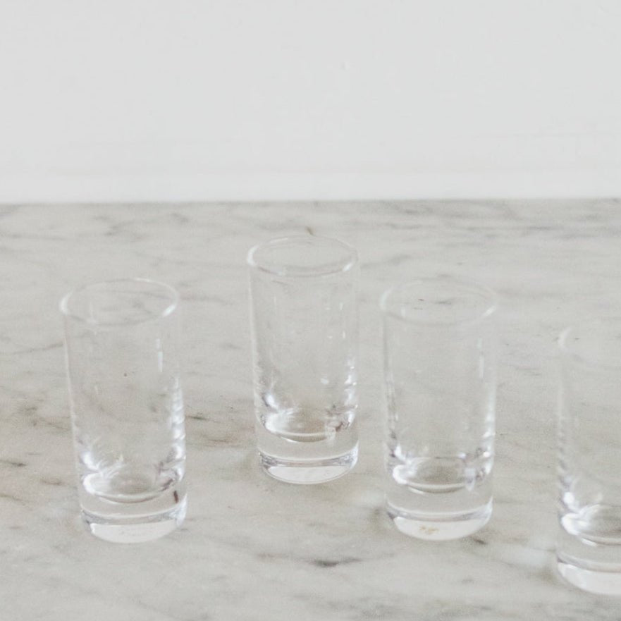 Heavy Sham Shot Glass Set of 6 - elsie green - the french kitchen