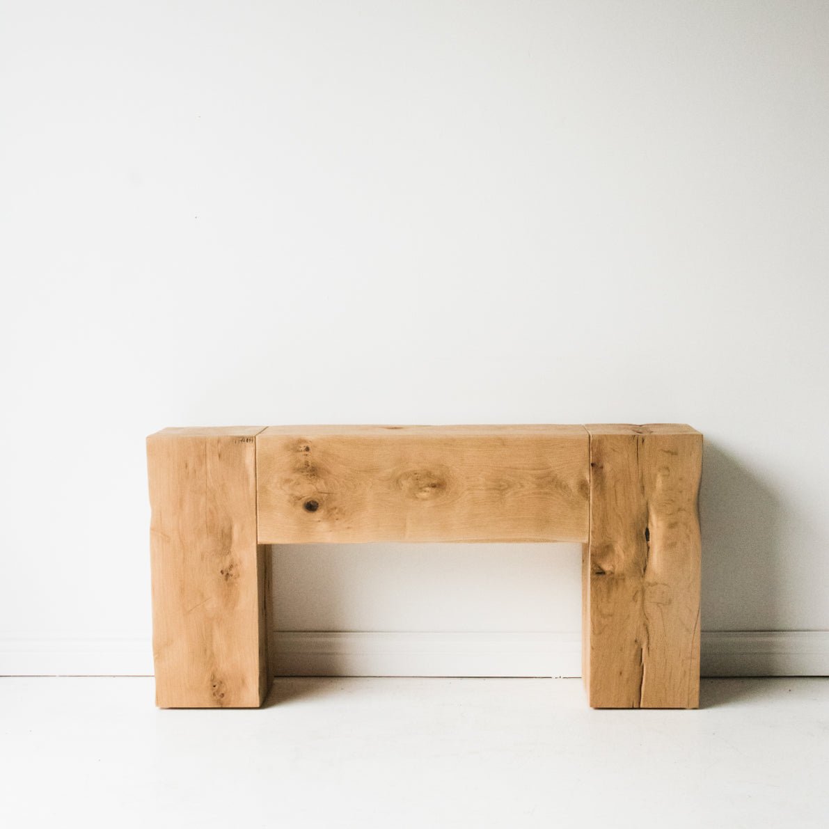 Hewn Beam Reclaimed Wood Console - elsie green - reclaimed wood furniture