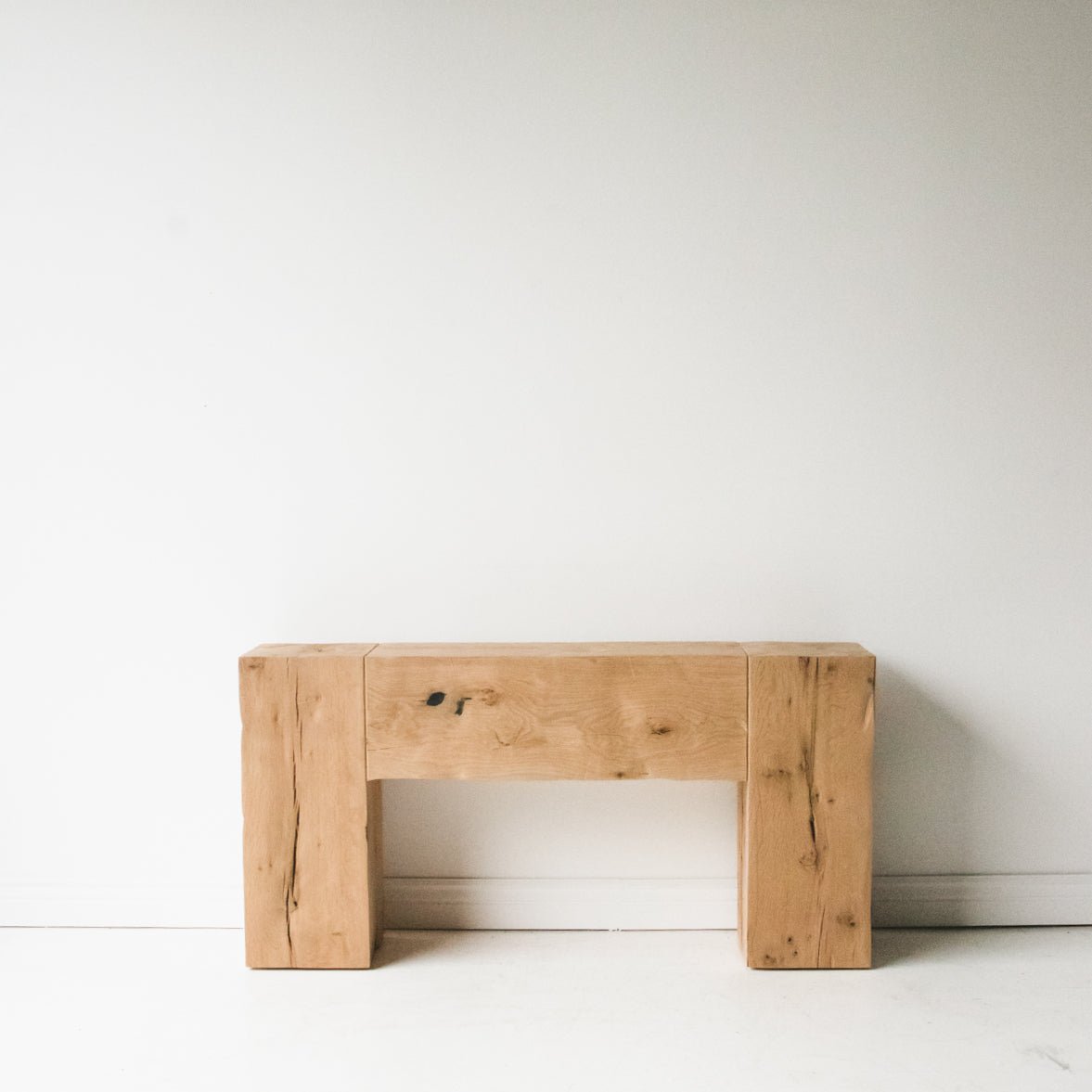 Hewn Beam Reclaimed Wood Console - elsie green - reclaimed wood furniture
