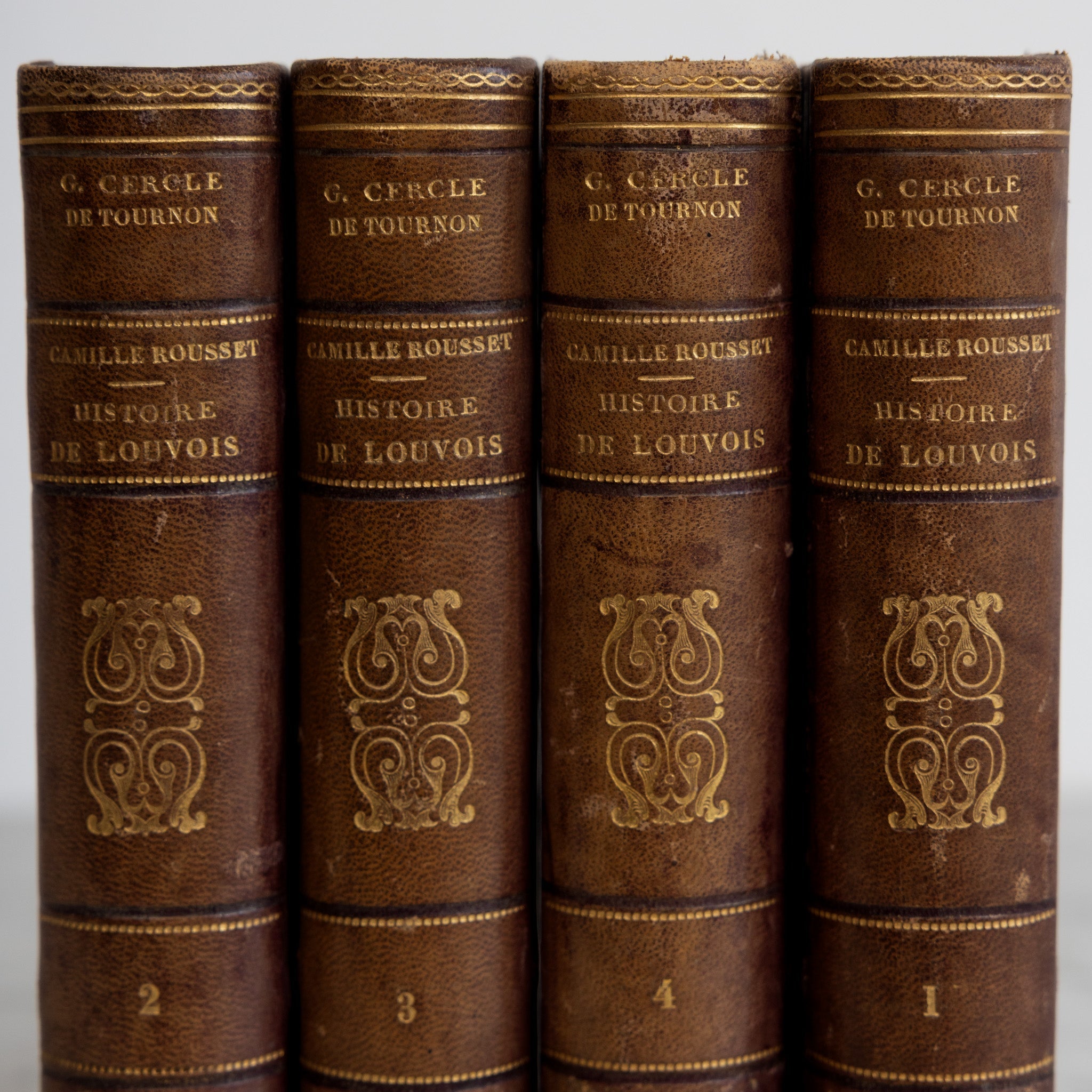 Histoire de Louvois Library Book Set of 4 - elsie green - decor