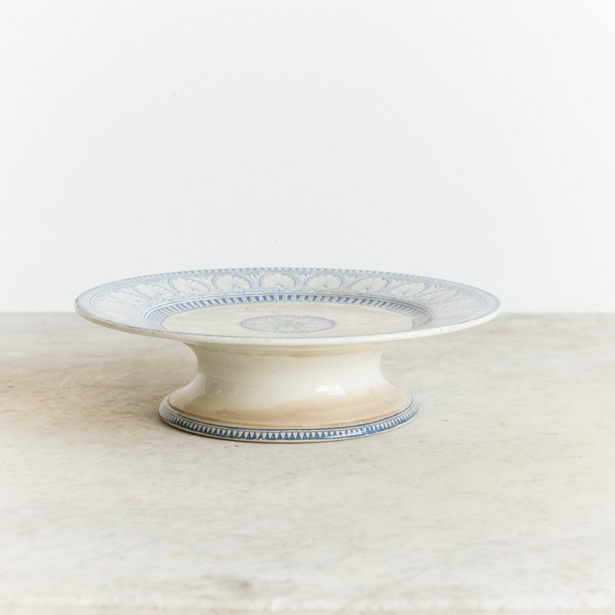 Honeysuckle Transferware Cake Stand - elsie green - The French Kitchen