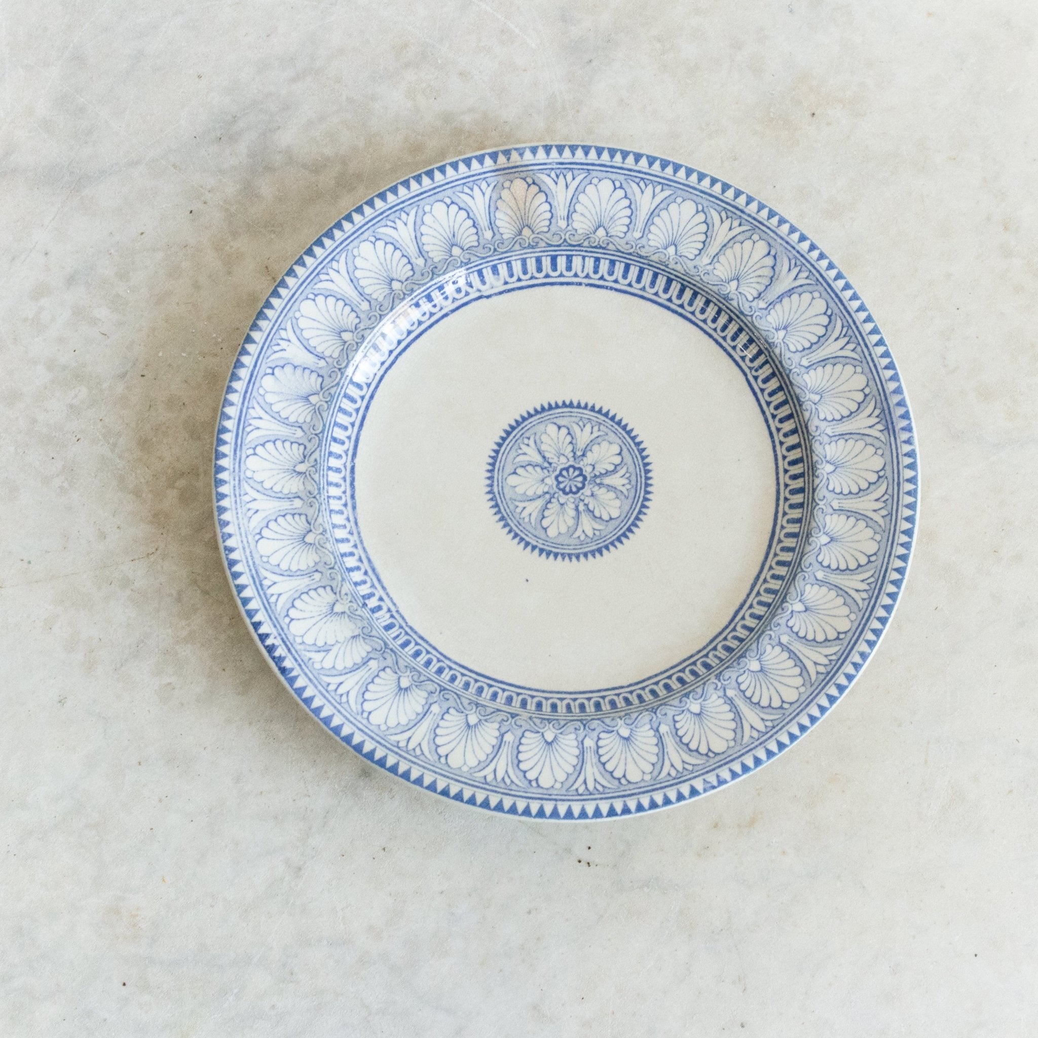 Honeysuckle Transferware Salad Plate Set Of 4 - elsie green - The French Kitchen