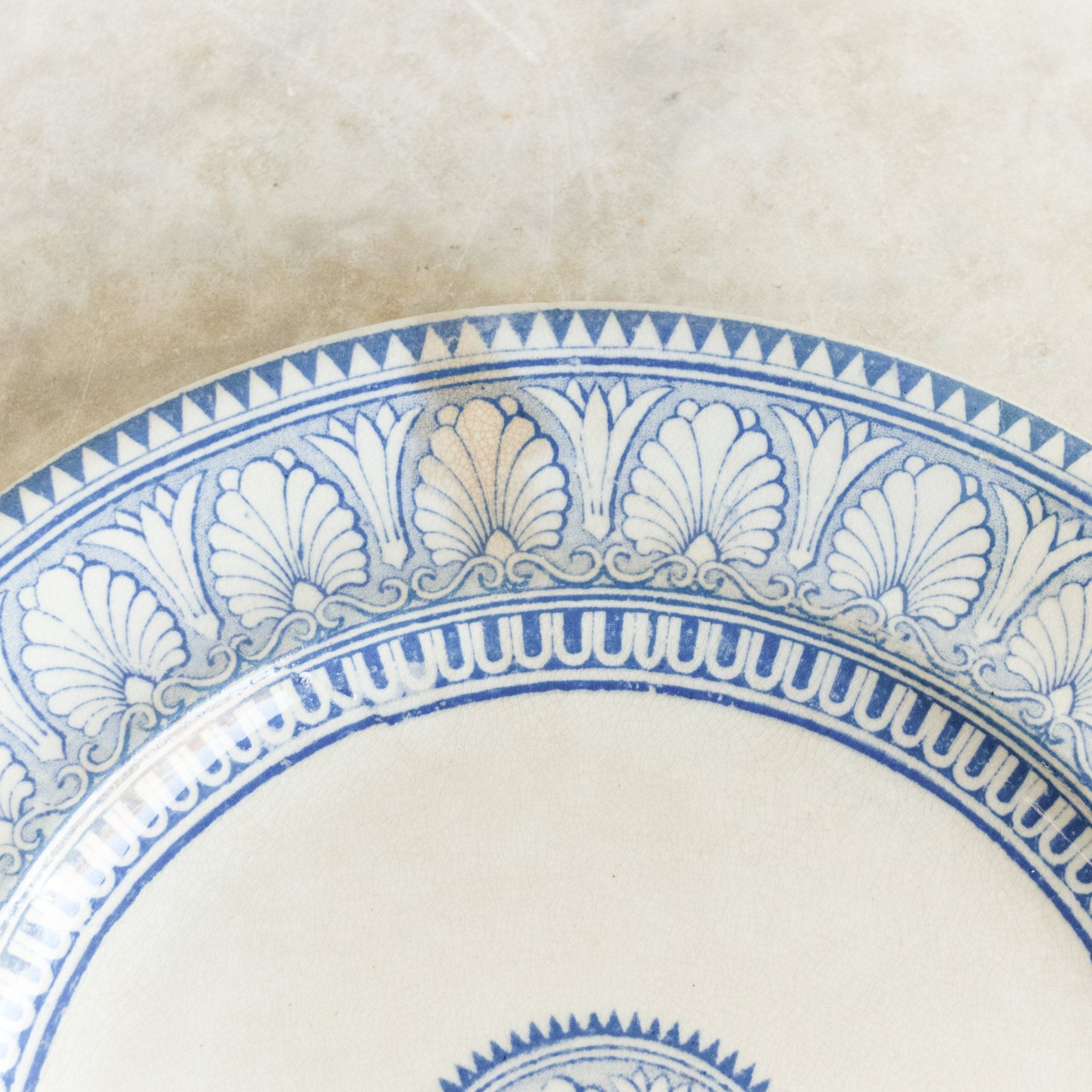 Honeysuckle Transferware Salad Plate Set Of 4 - elsie green - The French Kitchen