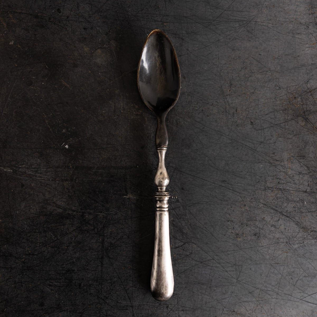 Horn & Silver Serving Spoon - elsie green - the french kitchen