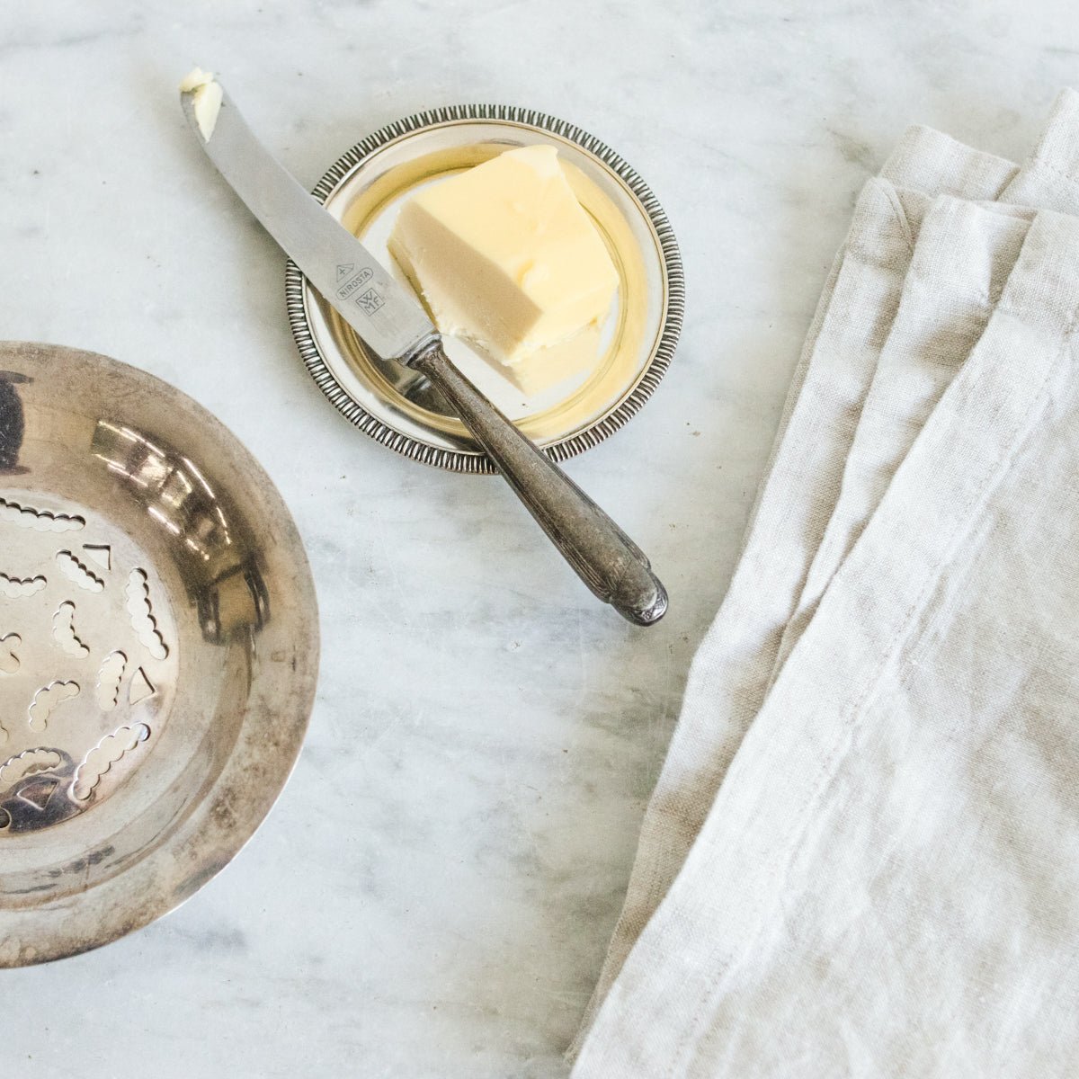 Hotel Silver Butter Press - elsie green - The French Kitchen