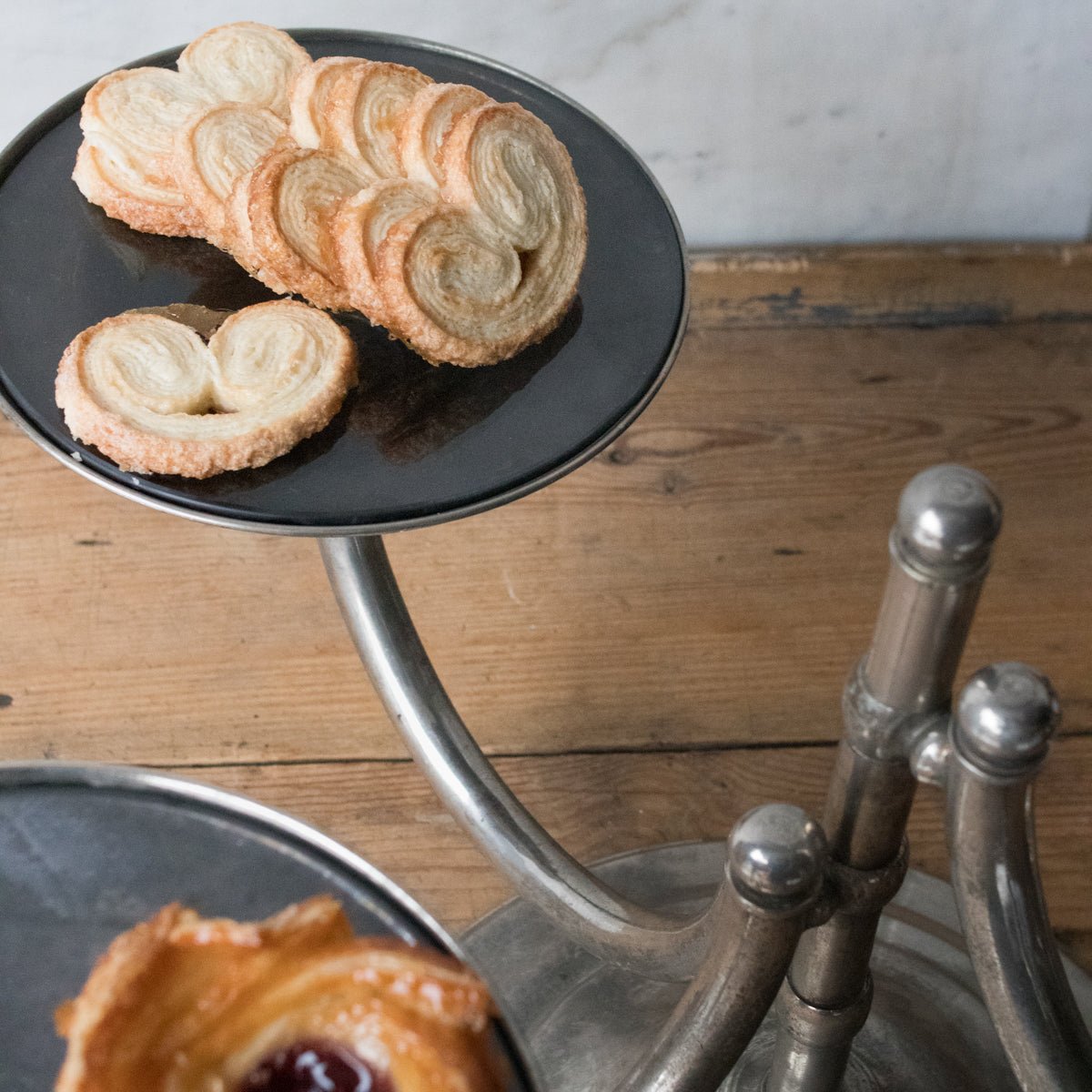 Hotel Silver Pastry Stand - elsie green - the french kitchen