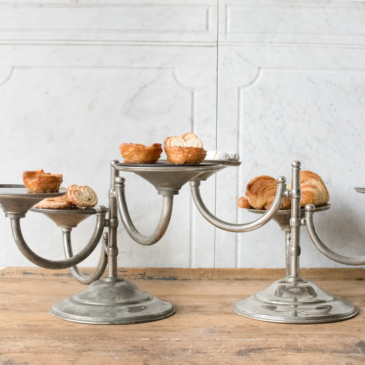 Hotel Silver Pastry Stand - elsie green - the french kitchen