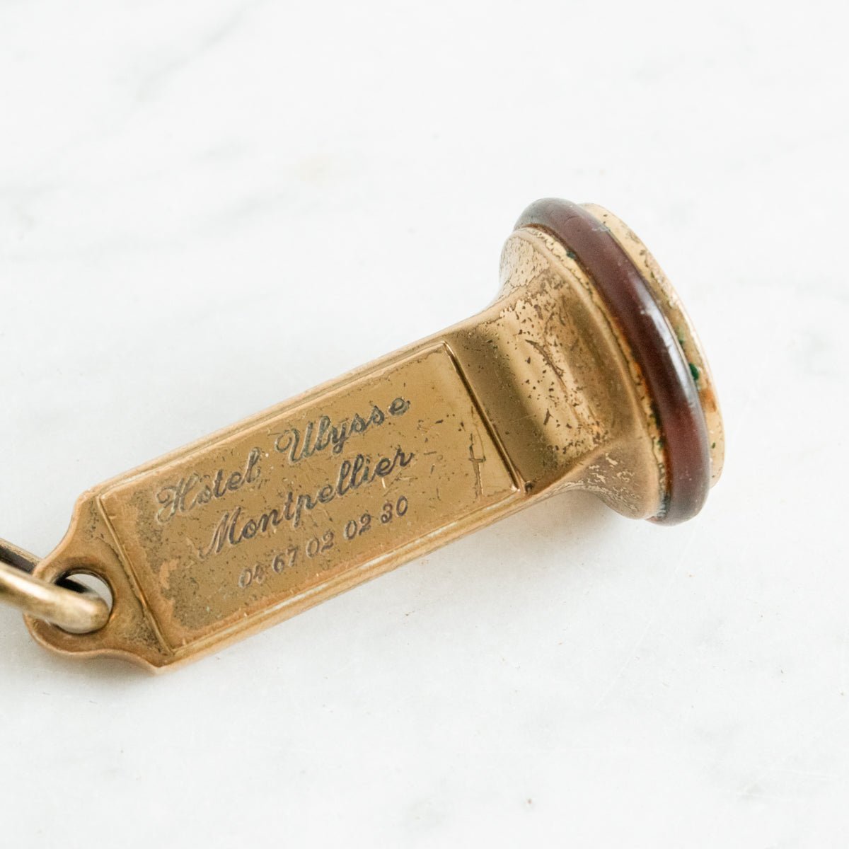 Hotel Ulysse Brass Key Chain - elsie green - decor