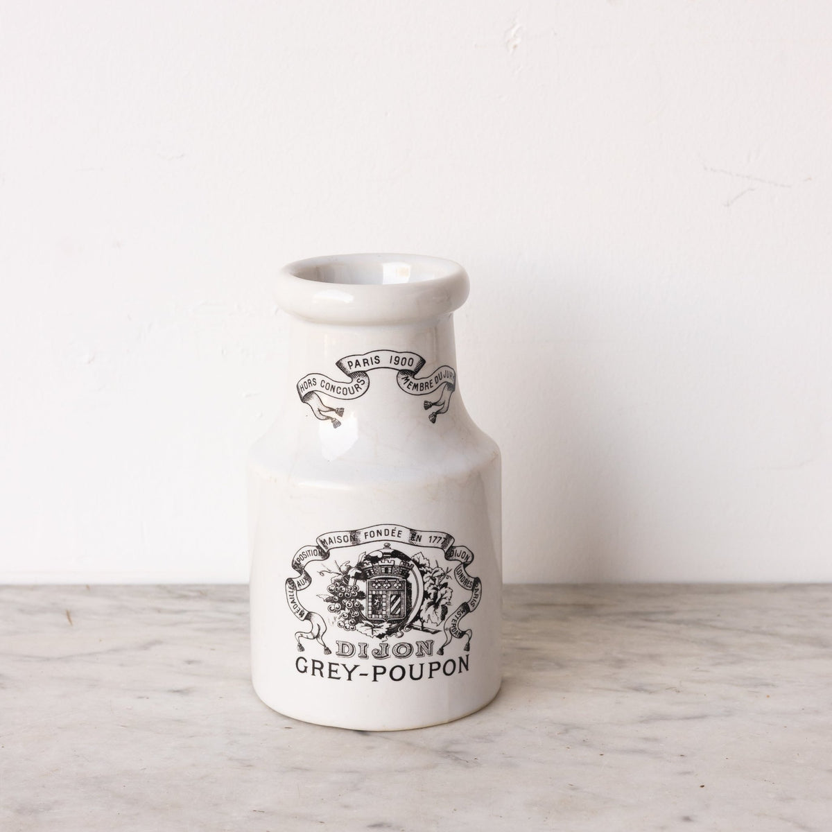 Imprinted Ironstone Mustard Pot - elsie green - The French Kitchen