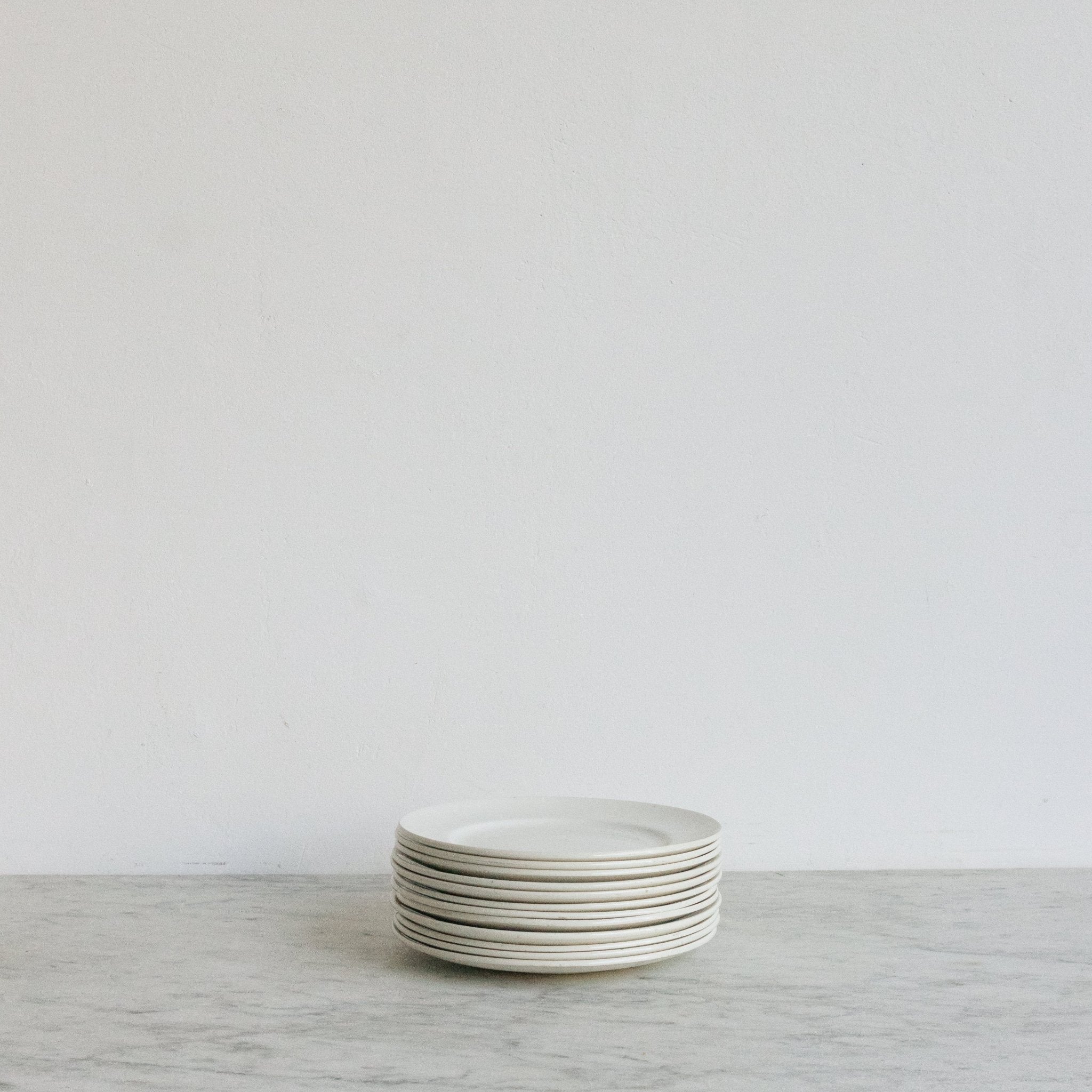 Ironstone Dessert Plate Set Of 12 - elsie green - The French Kitchen