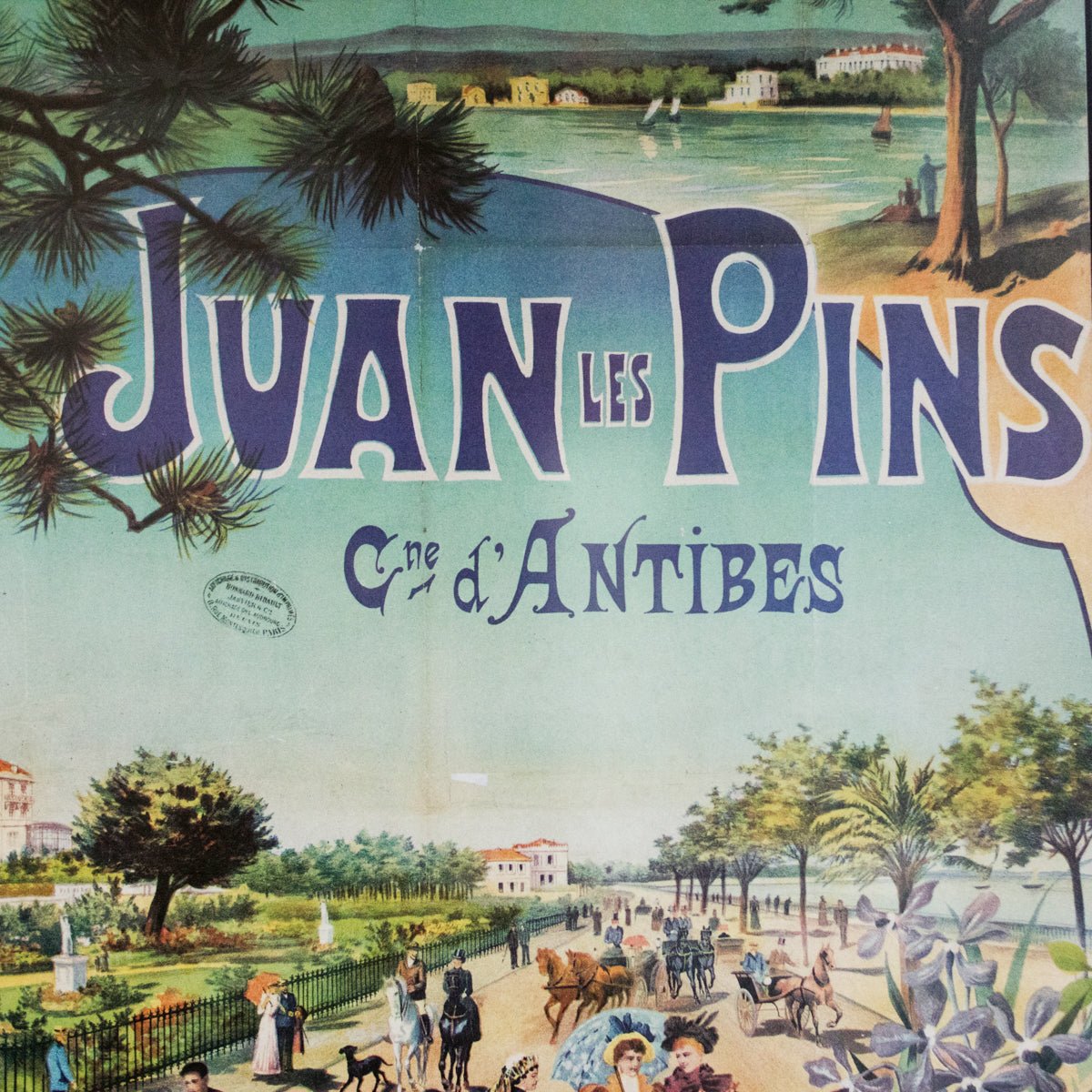 Juan les Pins, Antibes Travel Poster - elsie green - art