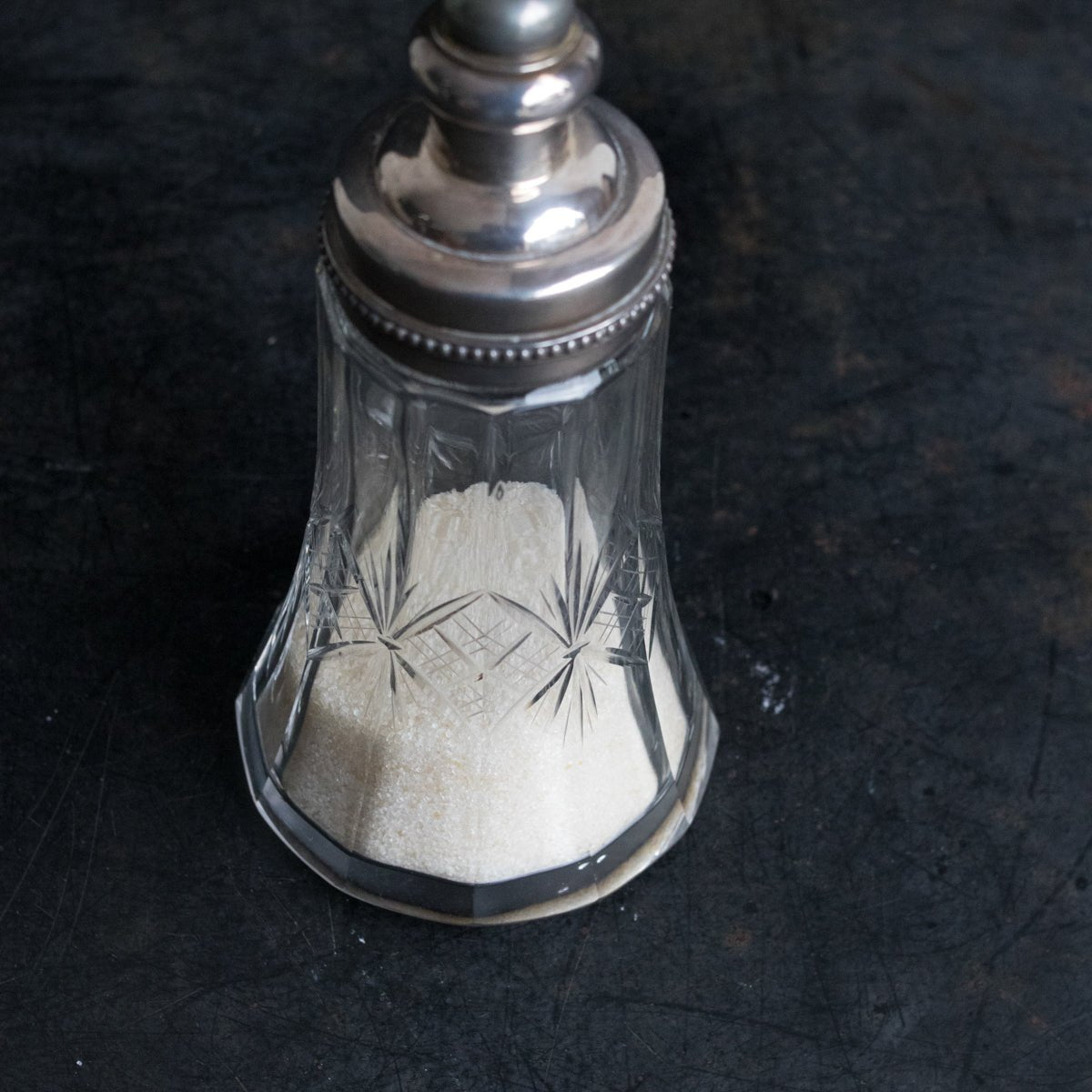 La Parfaite Cut Crystal Sugar Shaker - elsie green - the french kitchen