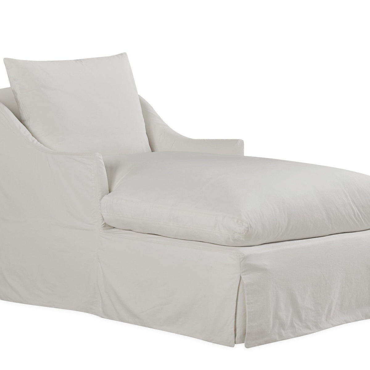 Laguna Slipcovered Chaise - elsie green - furniture