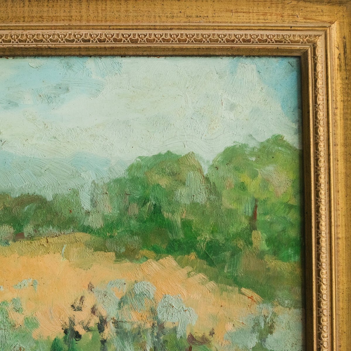Landscape with Blue Sky Oil Painting - elsie green - art