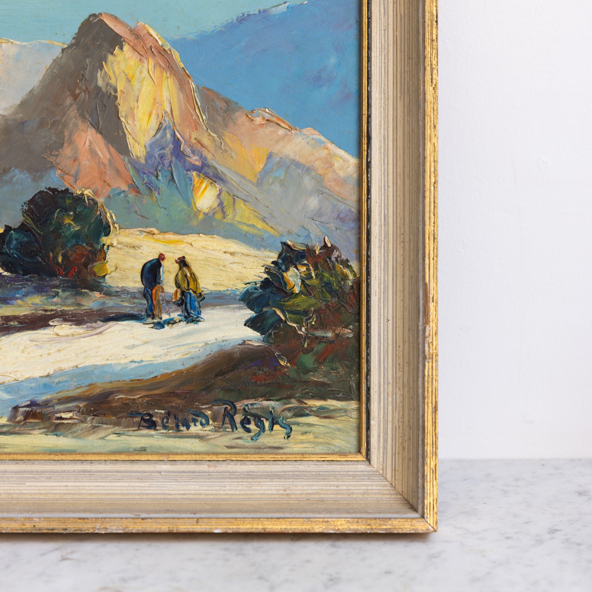 Landscape with Blue Sky Oil Painting - elsie green - art