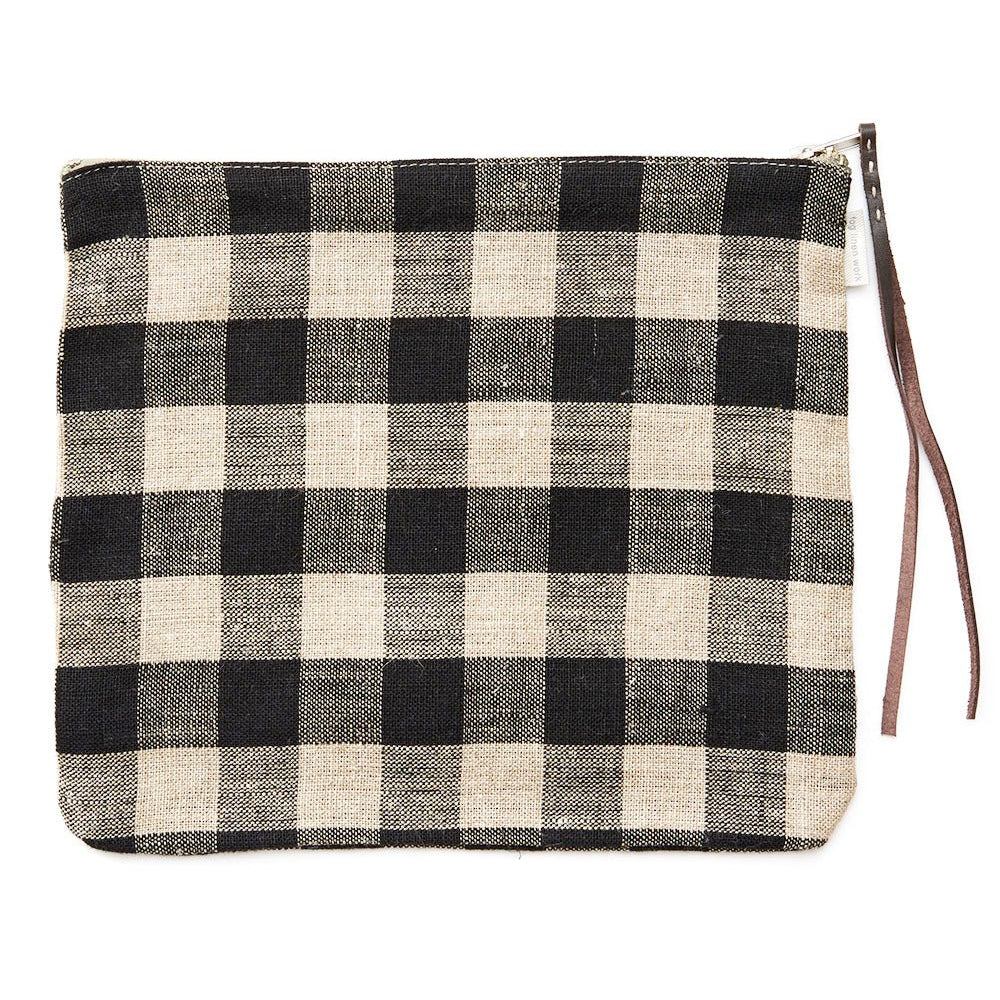 Large Canna Pouch | Buffalo Check - elsie green - textiles