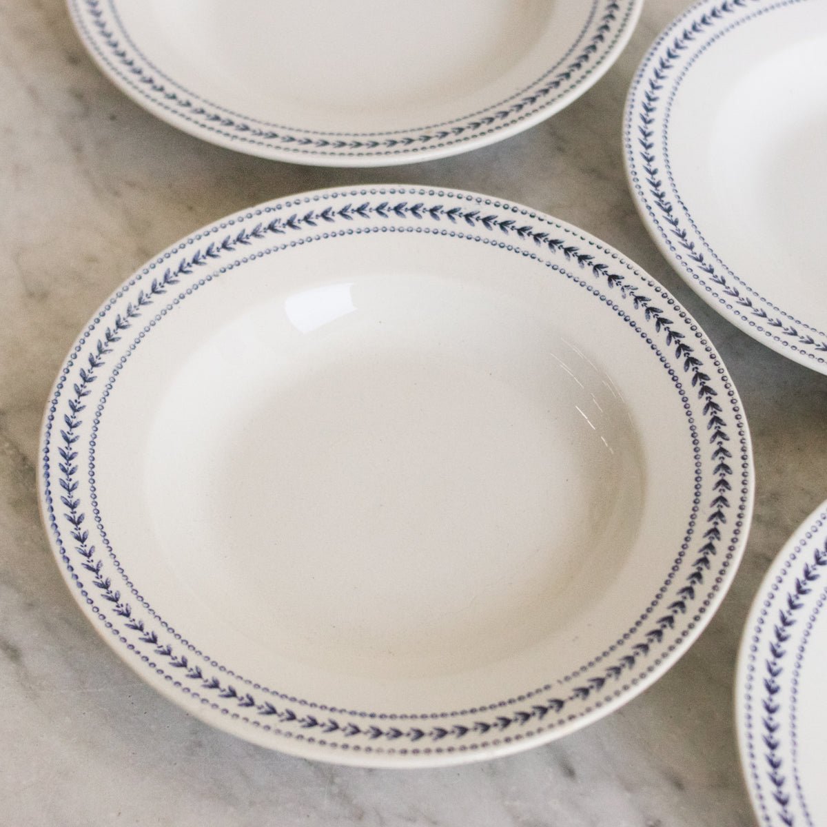 Lauriers Transferware Soup Bowl Set of 4 - elsie green - The French Kitchen